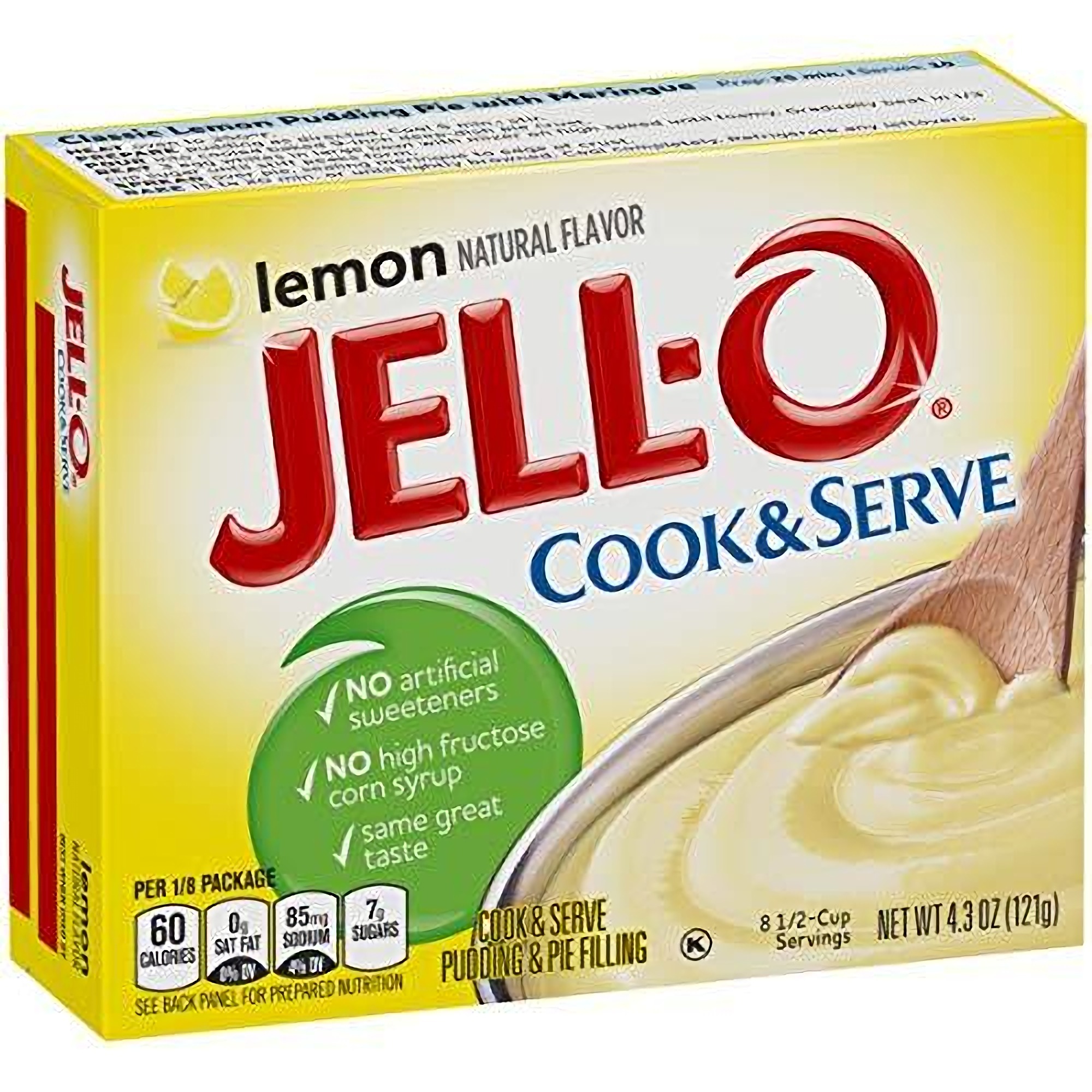 Jell-O Cook & Serve Lemon Pudding & Pie Filling (4.3 oz Boxes, Pack of 24) 4