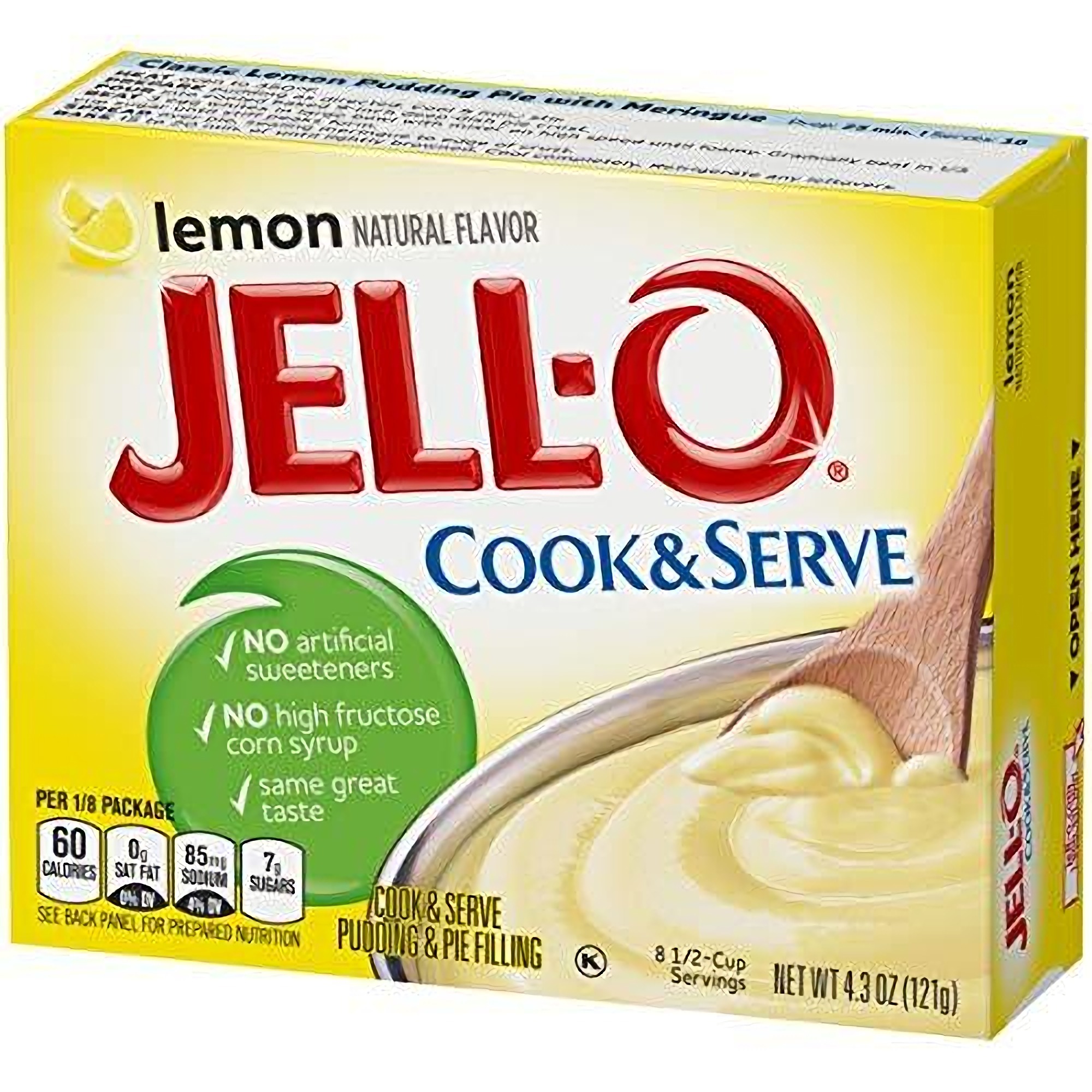 Jell-O Cook & Serve Lemon Pudding & Pie Filling (4.3 oz Boxes, Pack of 24) 5