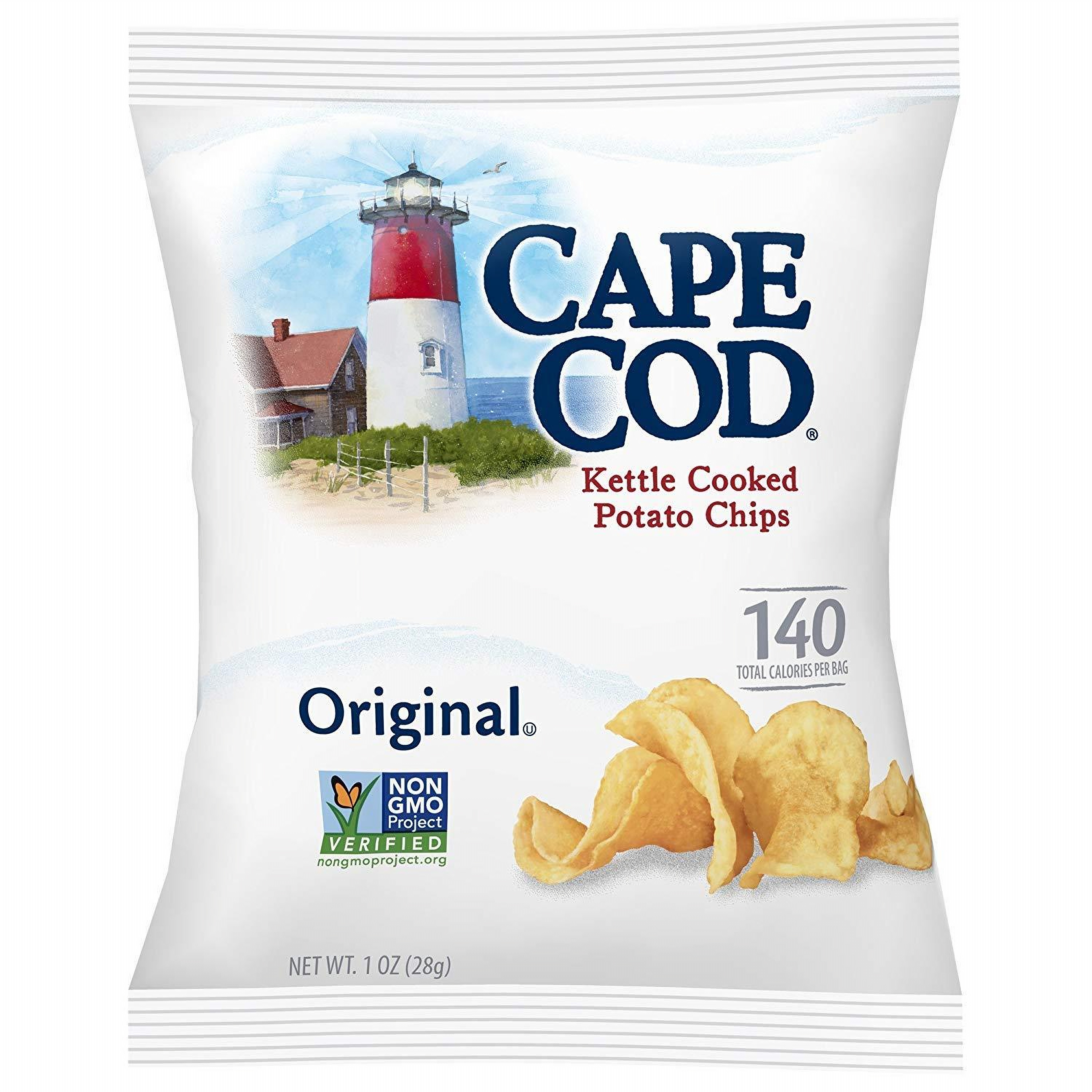 Cape Cod Original Kettle Cooked Potato Chips, Gluten-Free 1oz Bag (Pack of 24, Total of 24 Oz) 3