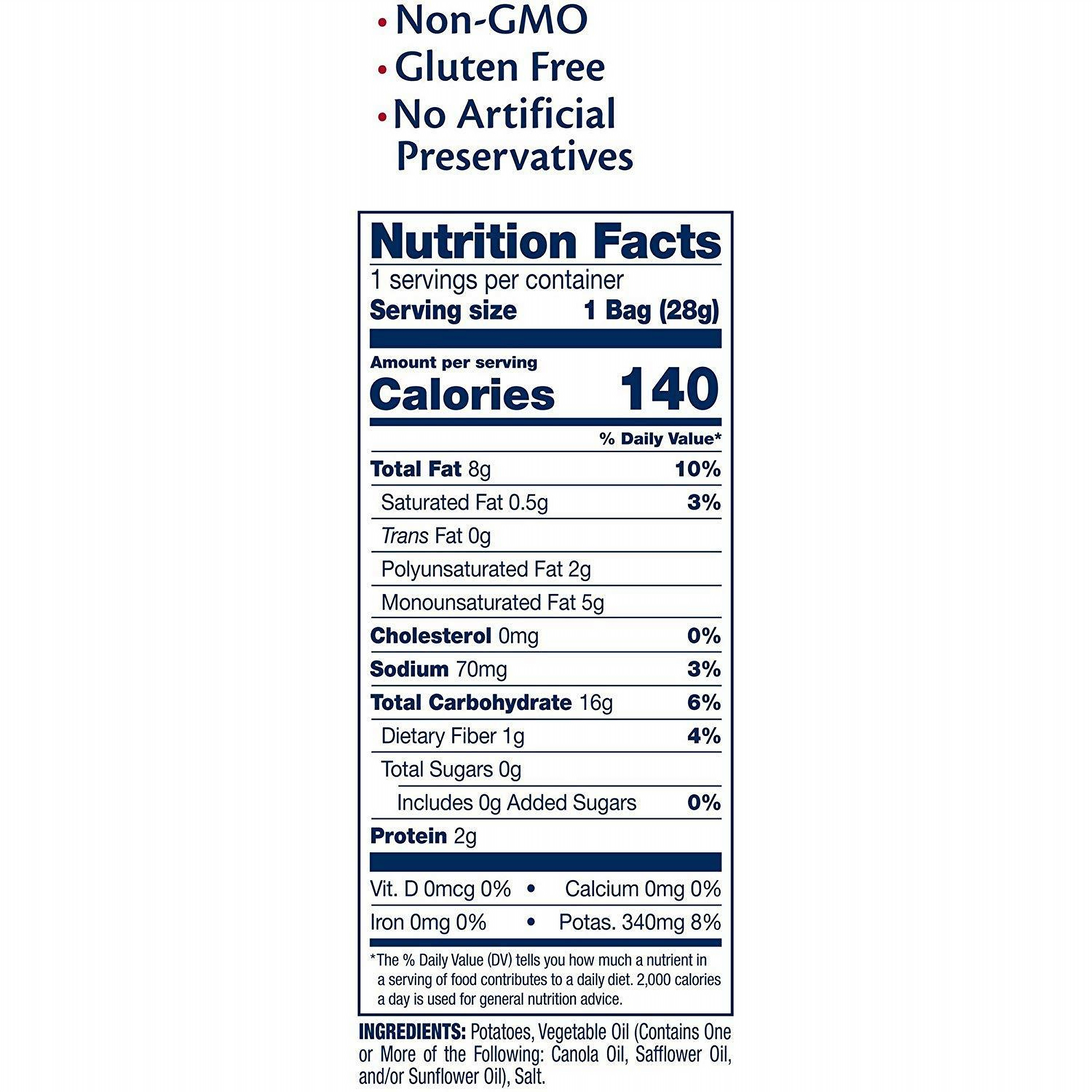 Cape Cod Original Kettle Cooked Potato Chips, Gluten-Free 1oz Bag (Pack of 24, Total of 24 Oz) 5