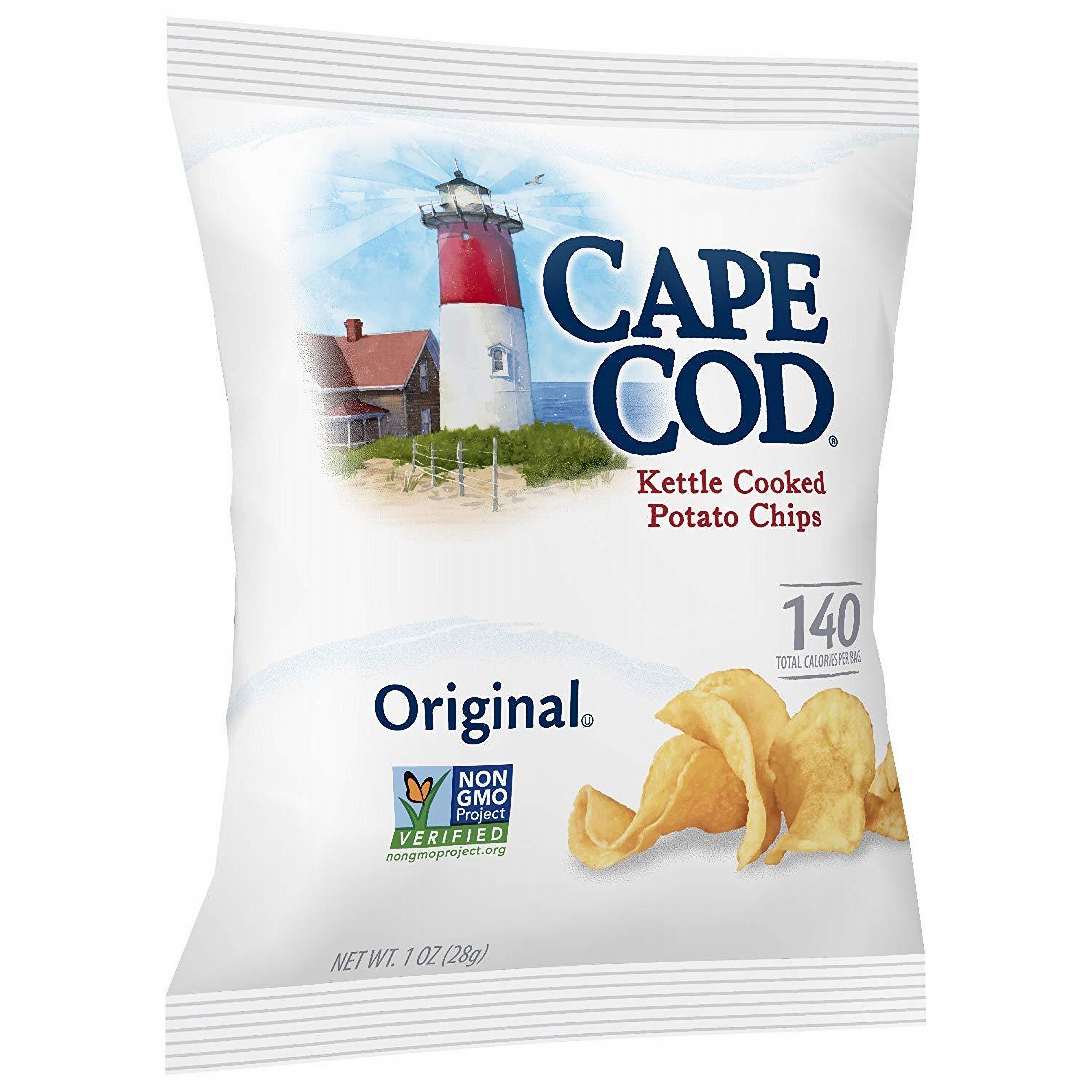 Cape Cod Original Kettle Cooked Potato Chips, Gluten-Free 1oz Bag (Pack of 24, Total of 24 Oz) 2