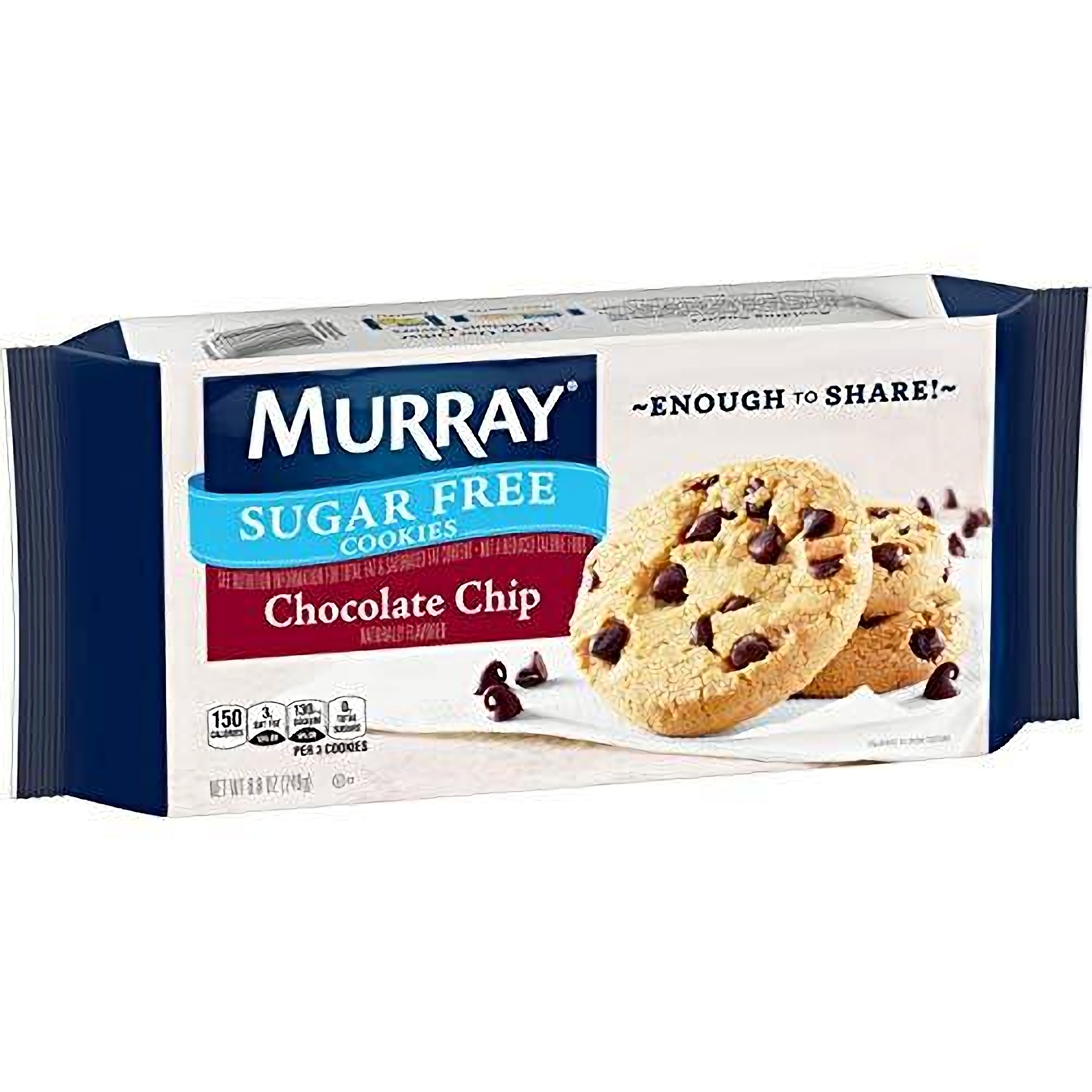Murray Sugar Free Cookies, Chocolate Chip, 8.8 Ounce Tray, Pack of 12 2