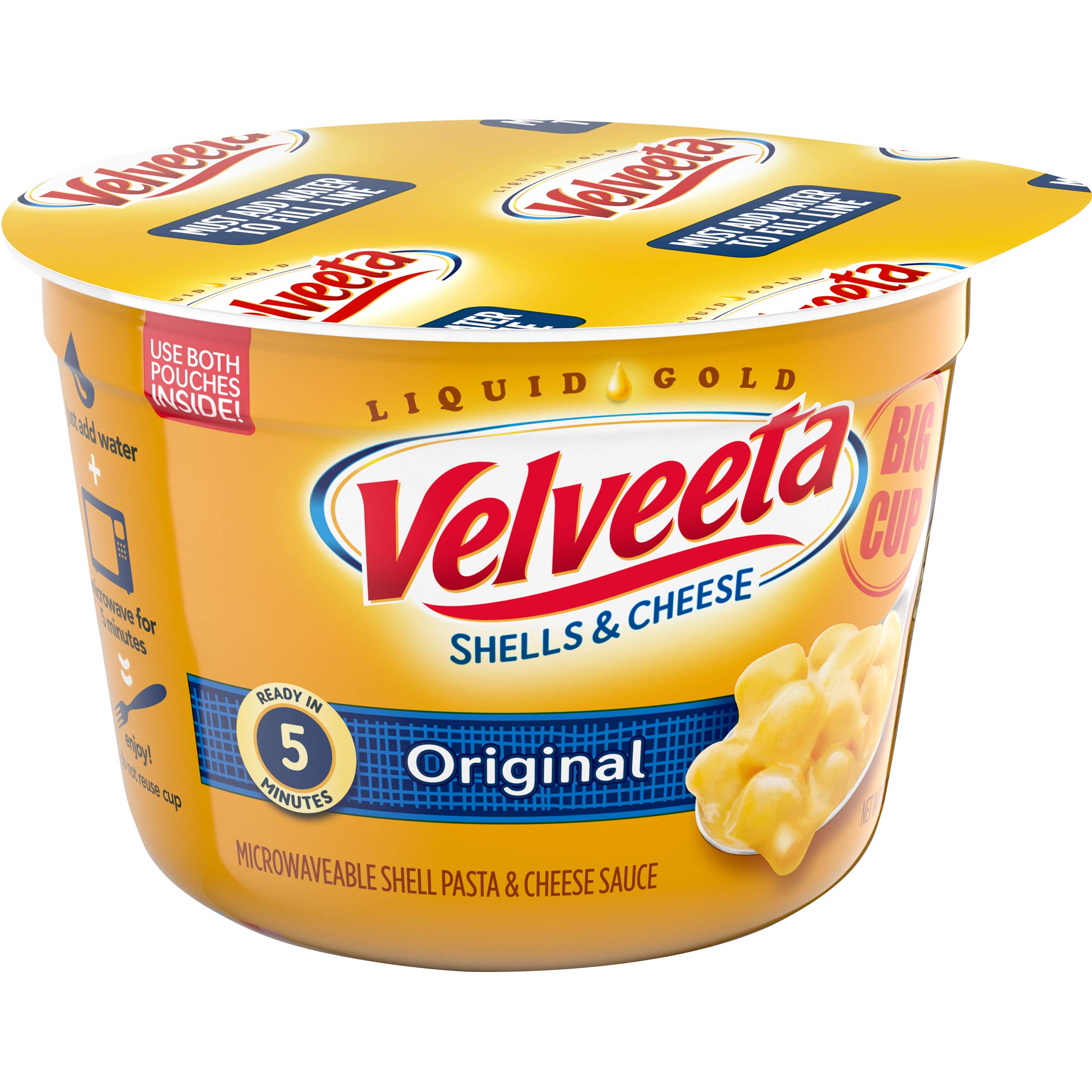 Velveeta Shells & Cheese Original Big Cup, 5 Ounce (Pack of 8) 3