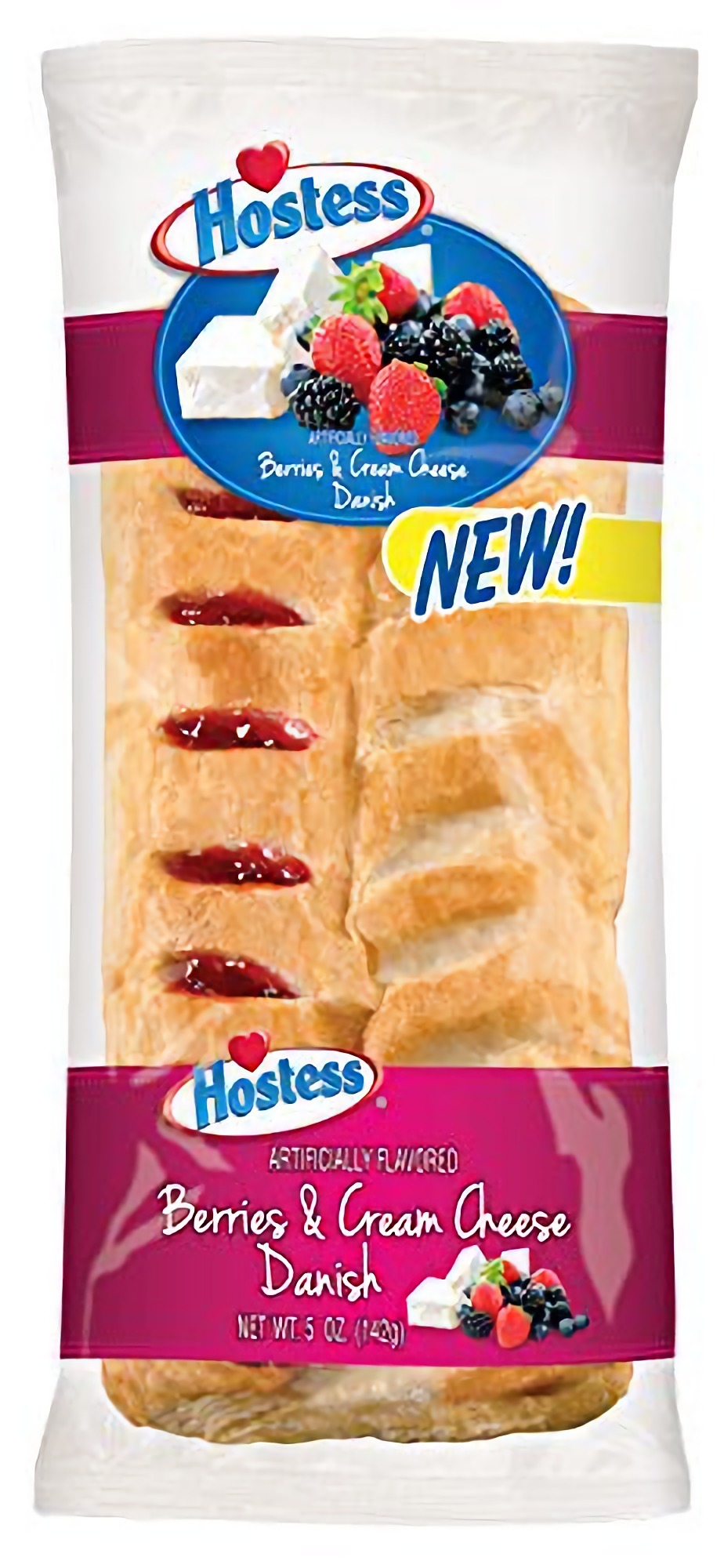 Hostess Berries & Cream Cheese Danish, 5 Ounce, 6 Count 3