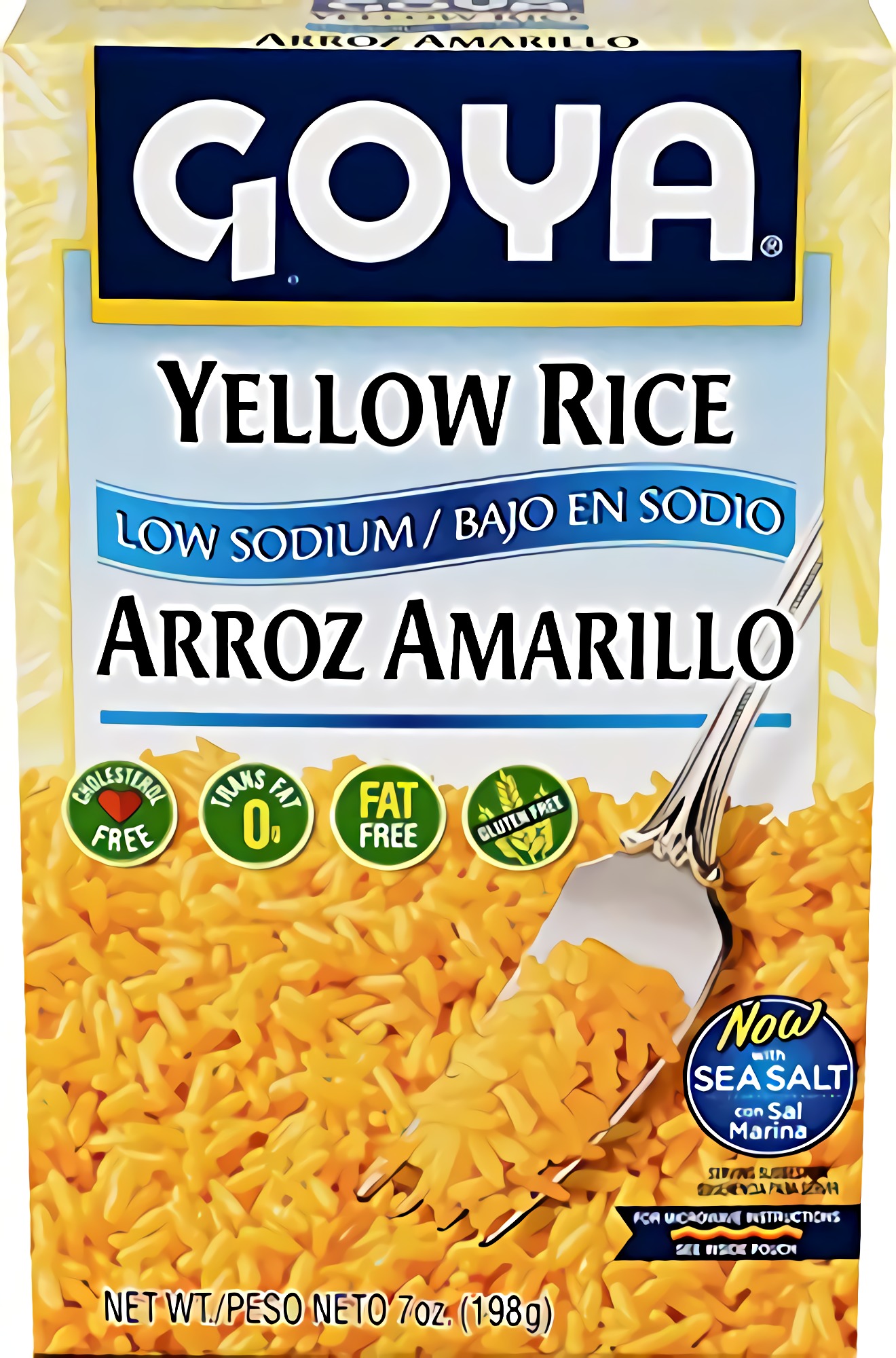 Goya Foods Low Sodium Yellow Rice, 7 Ounce (Pack of 12)
