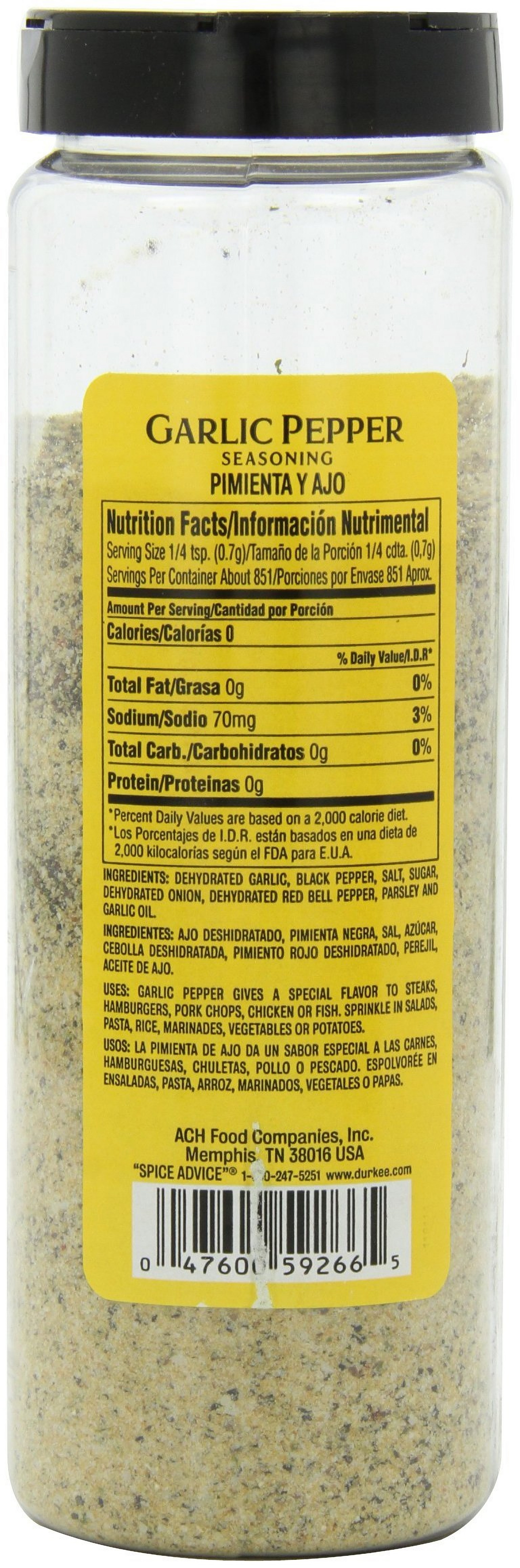 Durkee Garlic Pepper Seasoning, 21-Ounce Containers (Pack of 2) 3