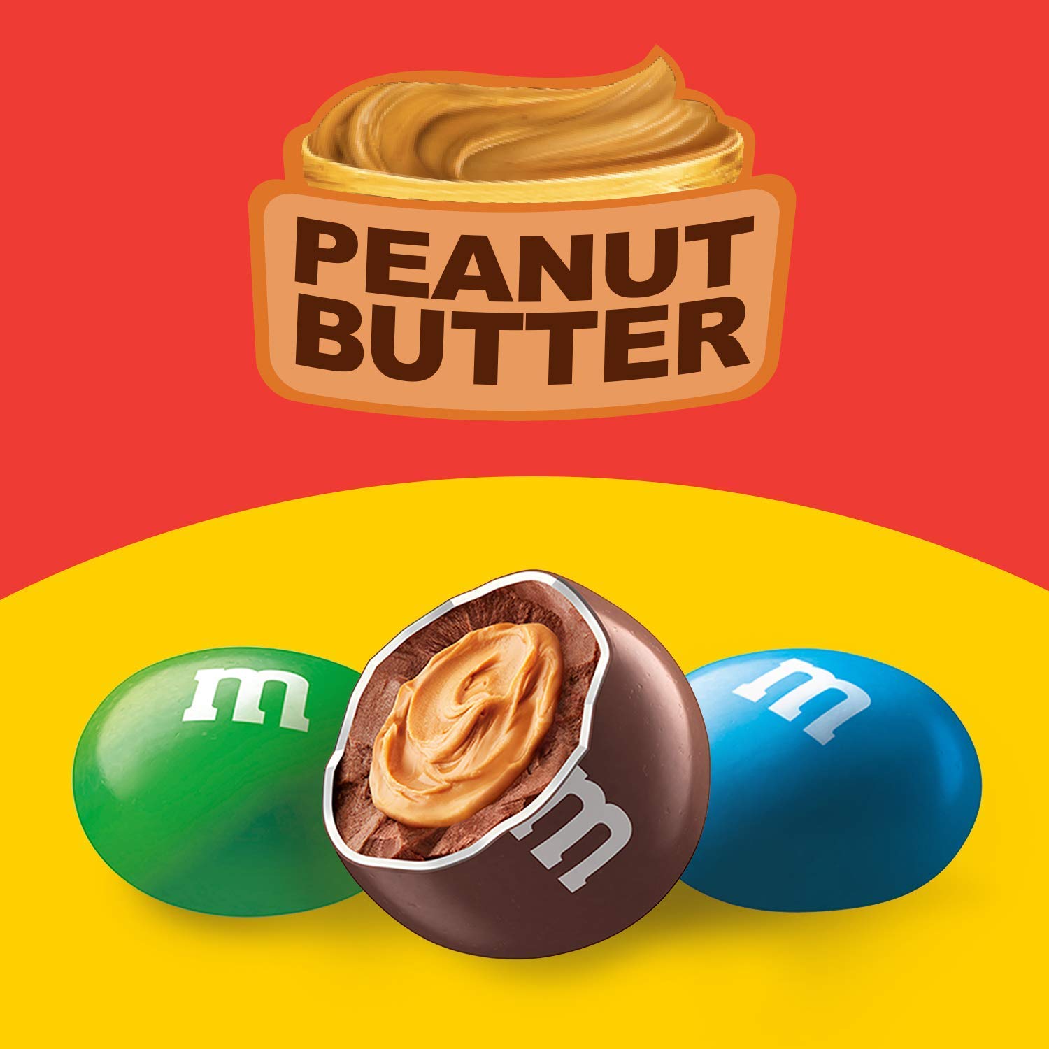 M&M'S Peanut Butter Chocolate Candy Party Size, Bulk Wholesale (10 Pounds) 4