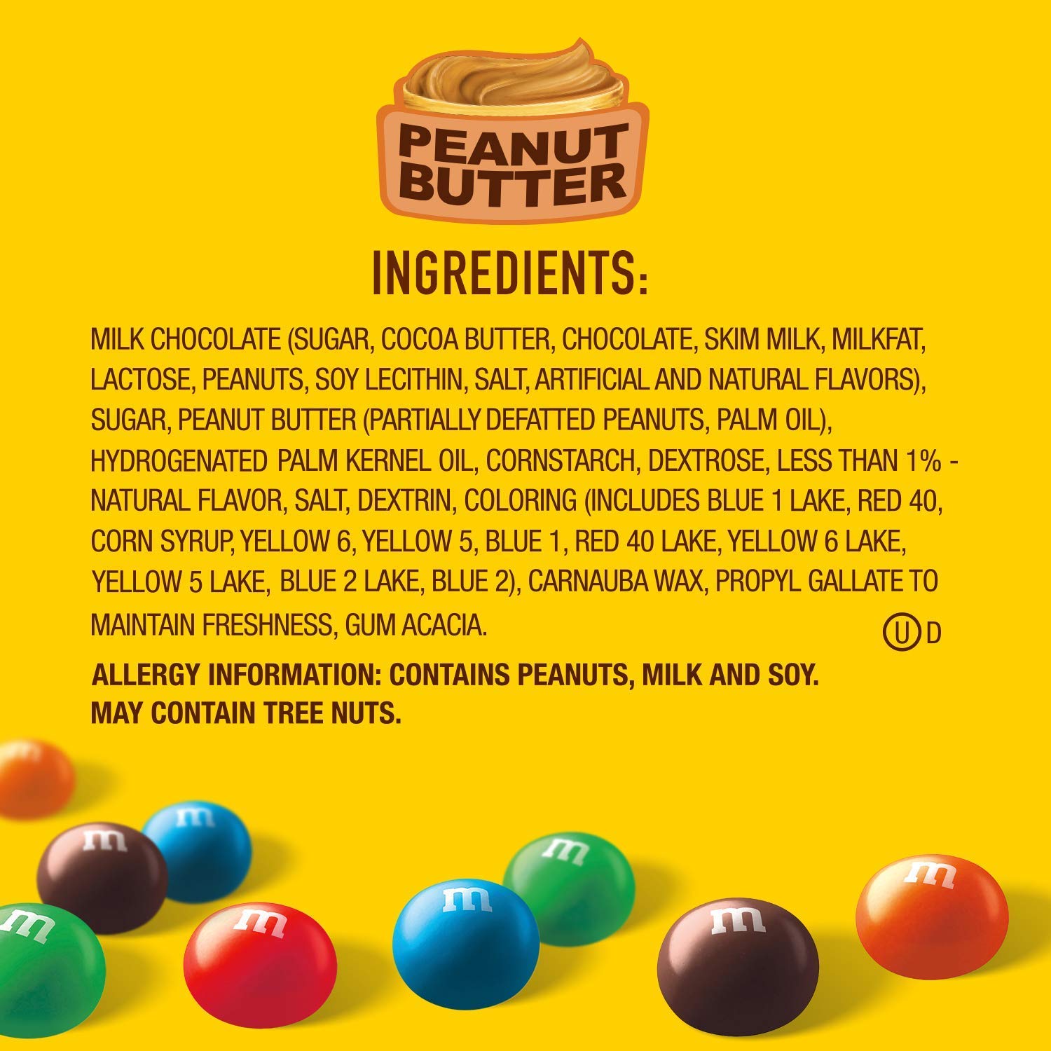 M&M'S Peanut Butter Chocolate Candy Party Size, Bulk Wholesale (10 Pounds) 6