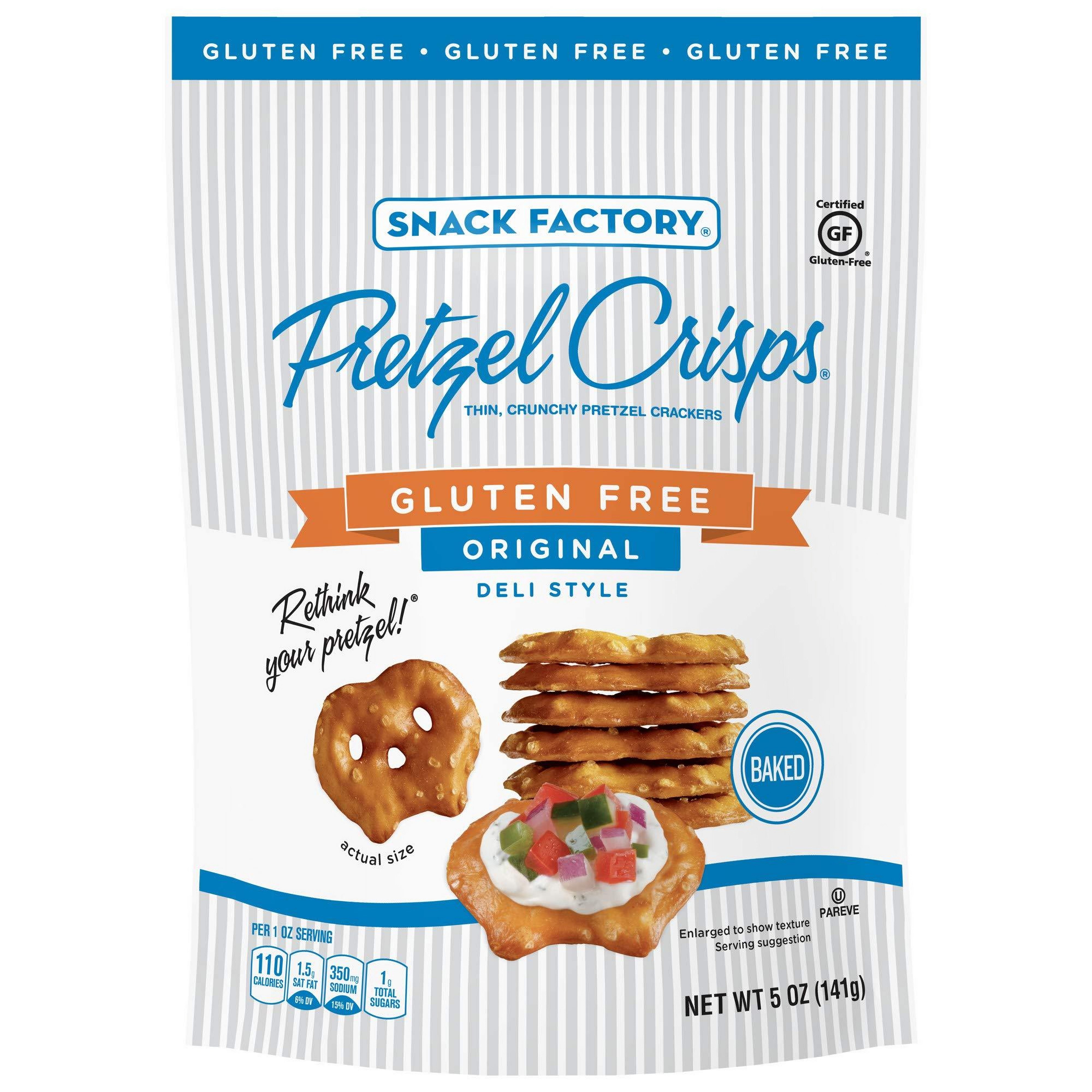 Snack Factory Pretzel Crisps Gluten Free, Original Flavor, 5 Ounce (Pack of 8) - Picture 2 of 5