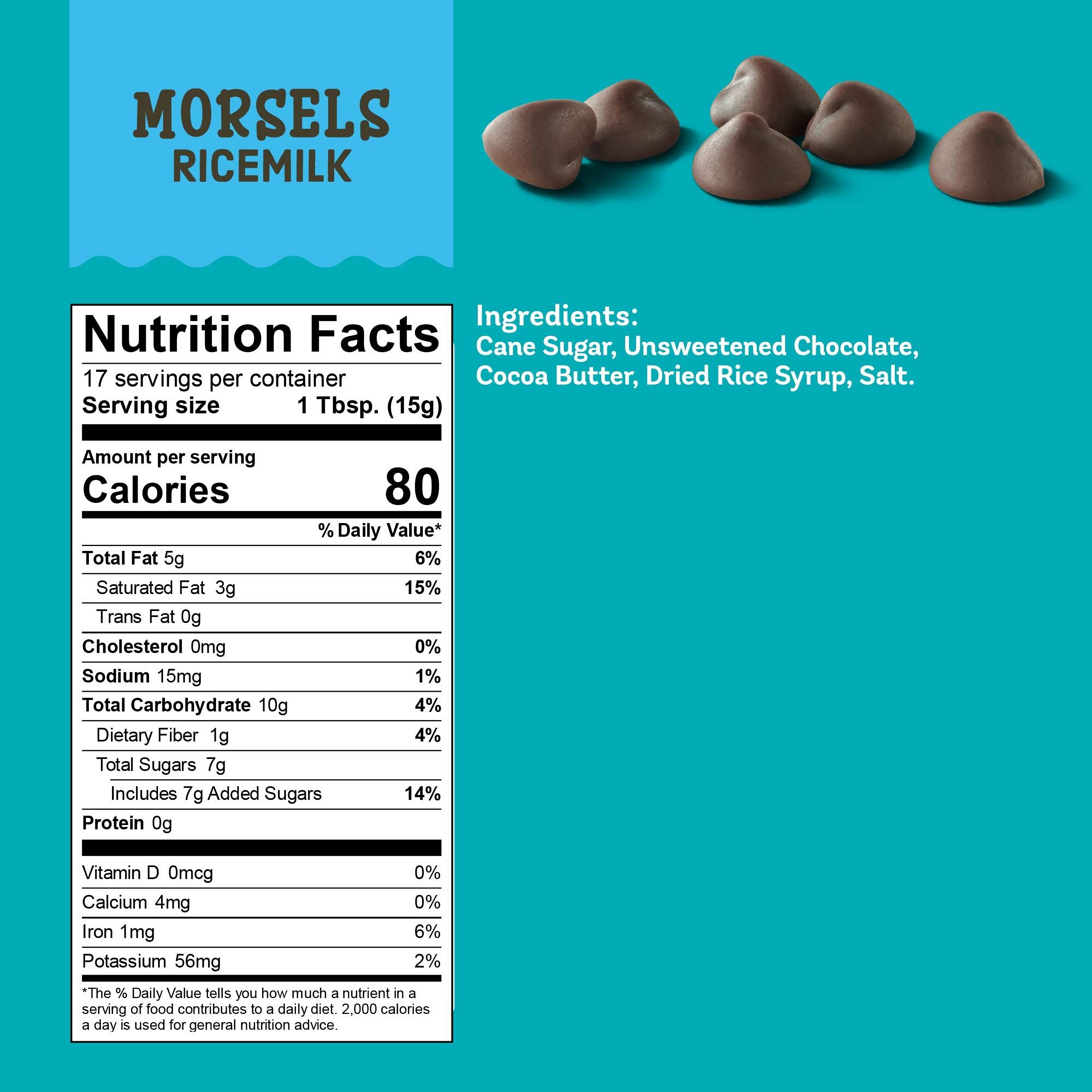Enjoy Life Ricemilk Baking Morsels Milk Chocolate Flavor, Gluten Free, School Safe, Non GMO, Dairy Free, Soy Free, Vegan | 6 Bags 5