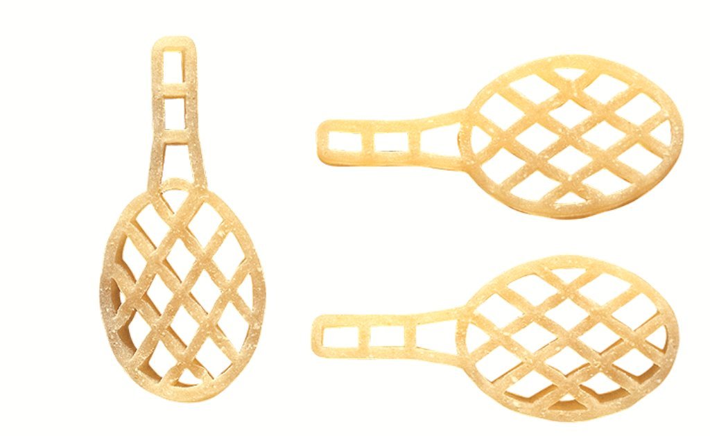 De Cecco Racchette Tennis Racket Shaped Pasta No.90, 1lb, 3 Packs 3