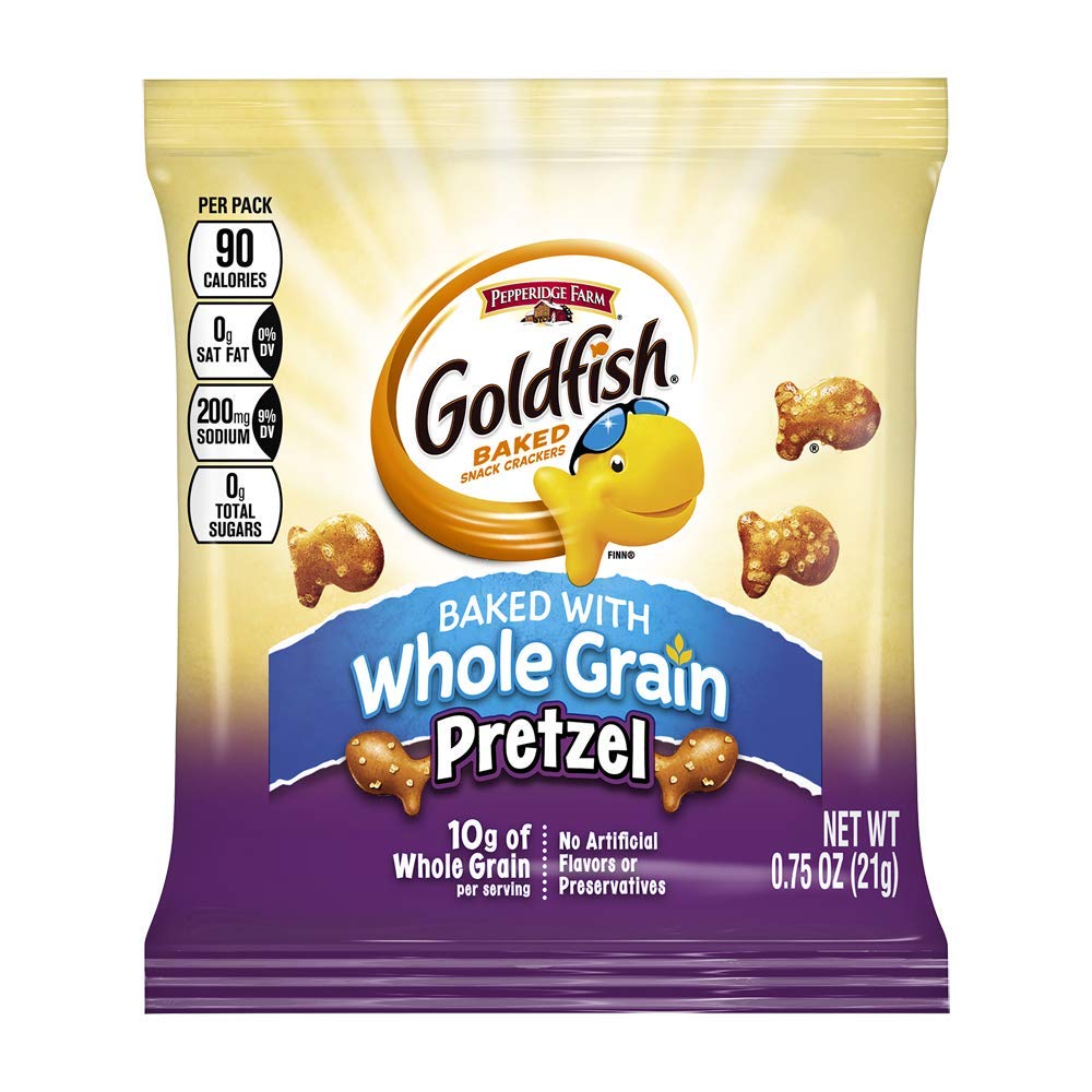 Pepperidge Farm Goldfish Whole Grain Snack Crackers, Pretzel, .75 Ounces, Pack of 300 2