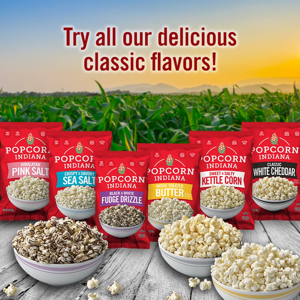 Popcorn Indiana Himalayan Pink Salt Popcorn (6 Count - 2.1 Oz Each) 6