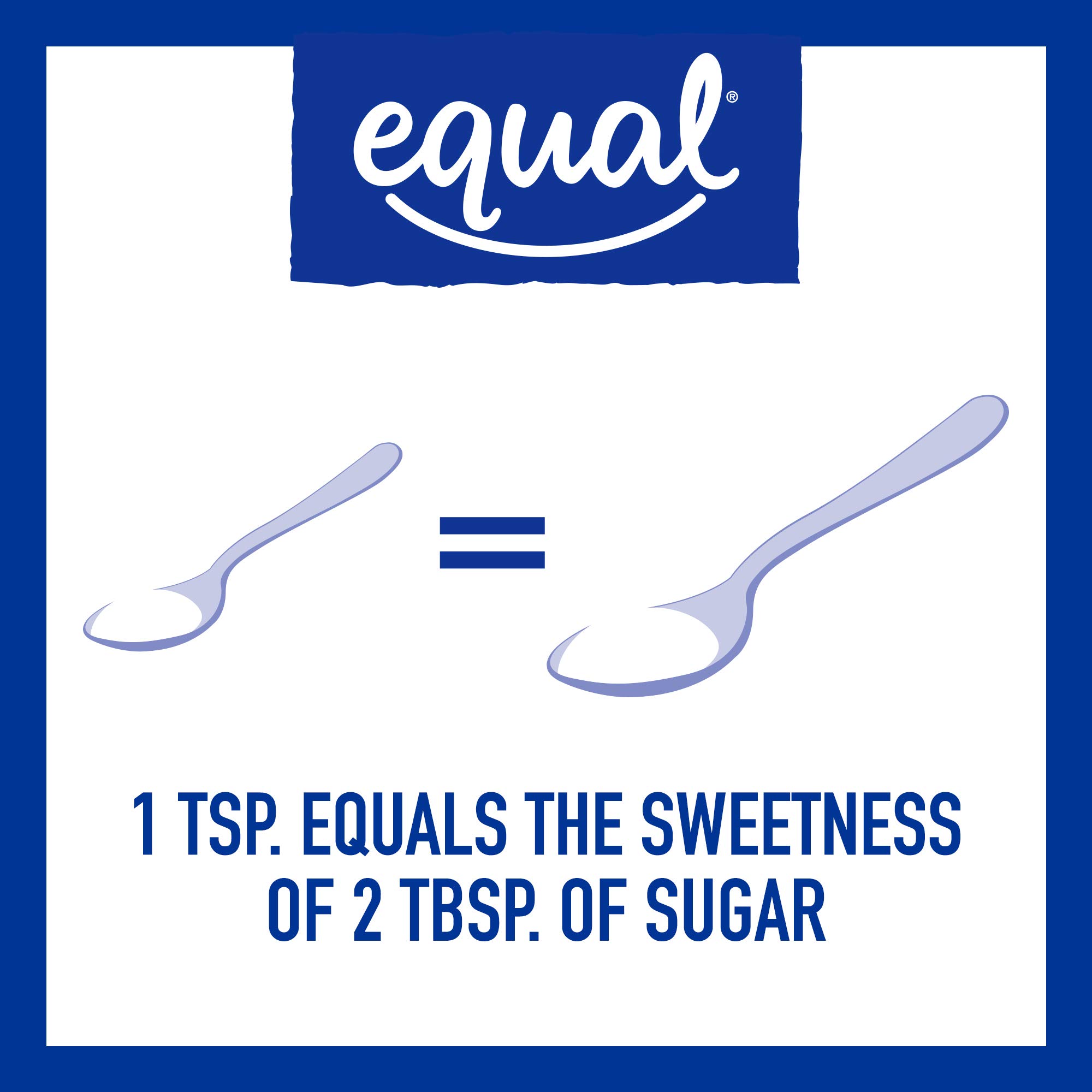 EQUAL 0 Calorie Sweetener, Granulated Sweetener, Sugar Substitute, Zero Calorie Sugar Alternative, Sugar Alternative, 1 6