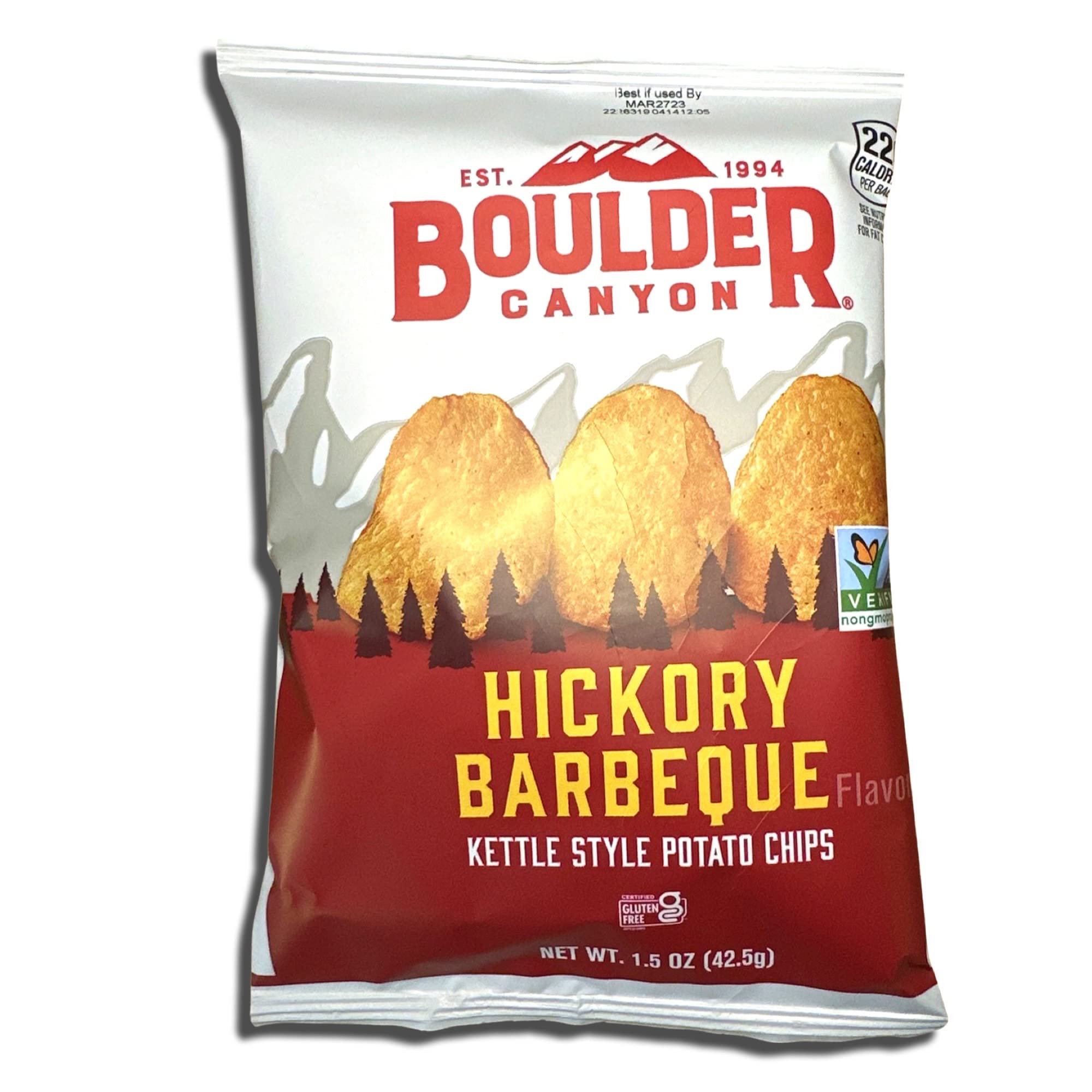 Kettle Style Potato Chips from Boulder | 1.5 Oz | (Hickory BBQ, 10 Bags) 4