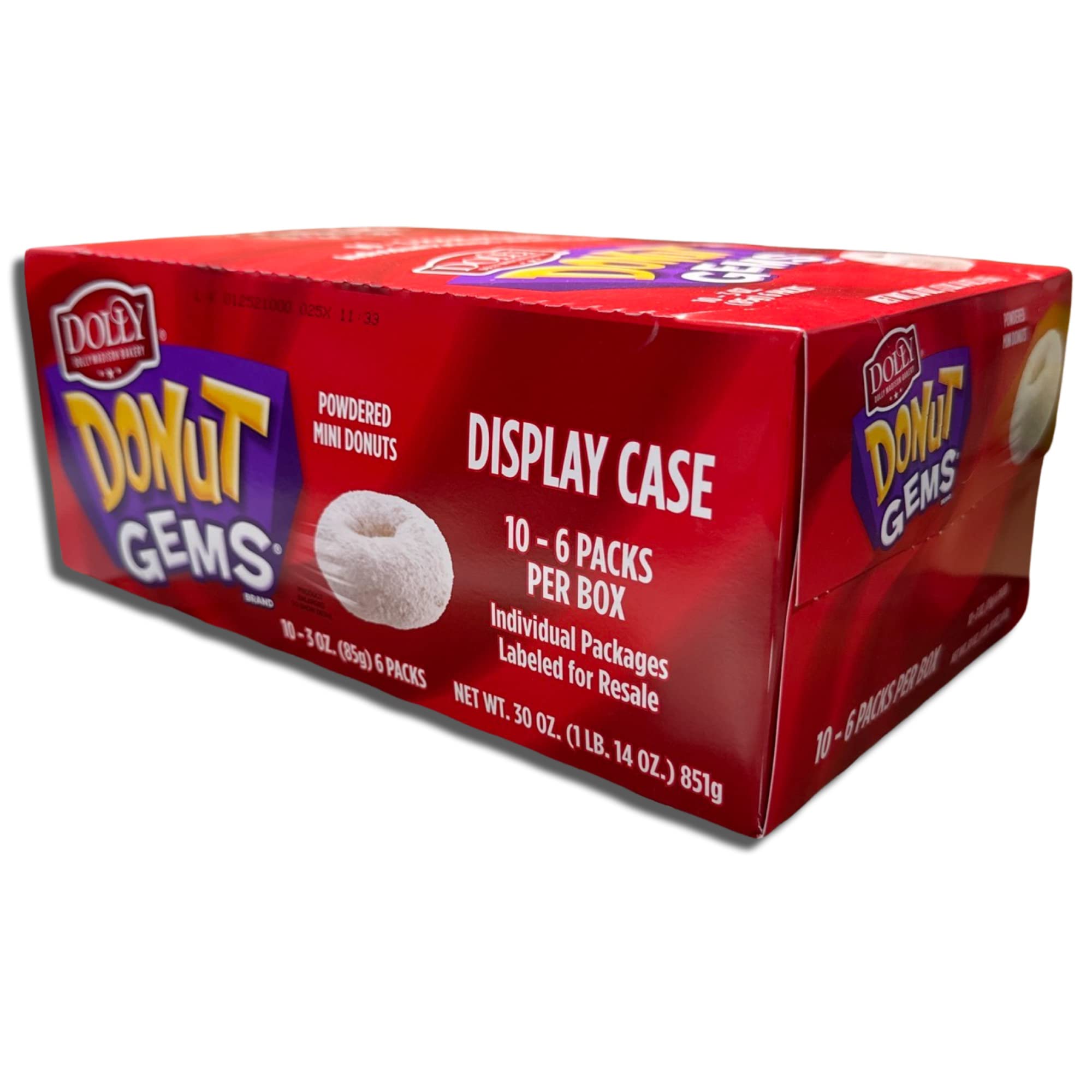 Dolly Madison Powdered Donut Gems Mini Donuts Donettes Bulk Value Pack | 20 Packs (120 Donuts) 4
