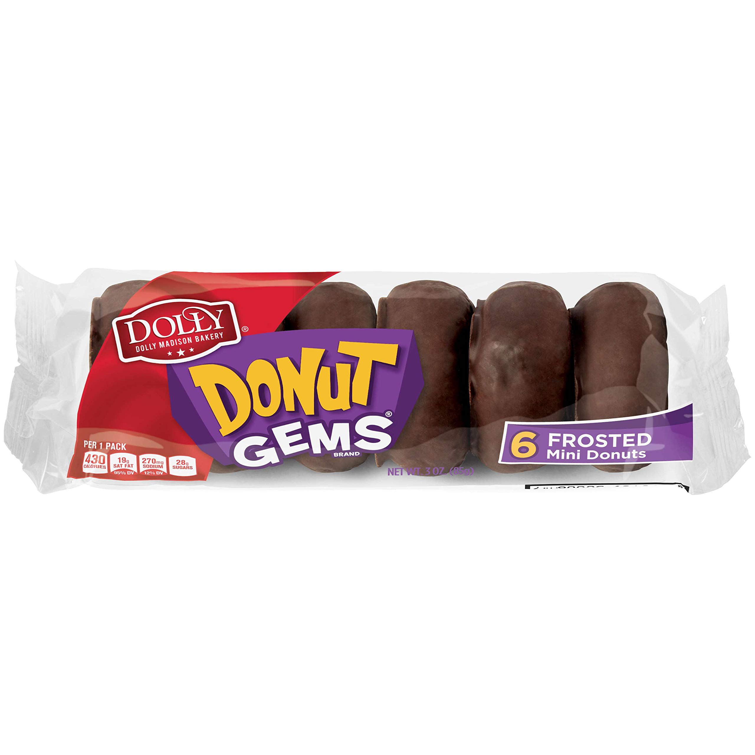 Dolly Madison Glazed Mini Donut Gems Mini Donuts Donettes Bulk Value Pack | 20 Packs (120 Donuts Total)) 4