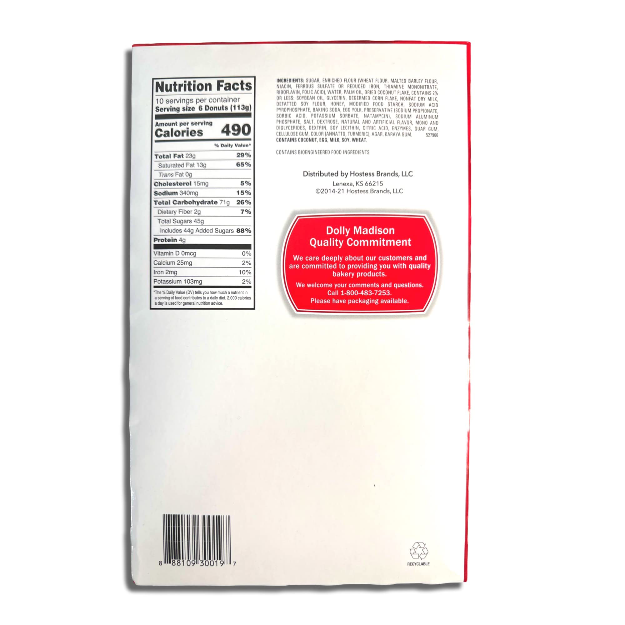 Dolly Madison Chocolate Frosted Donut Gems Mini Donuts Donettes Bulk Value Pack | 20 Packs (120 Donuts) 6