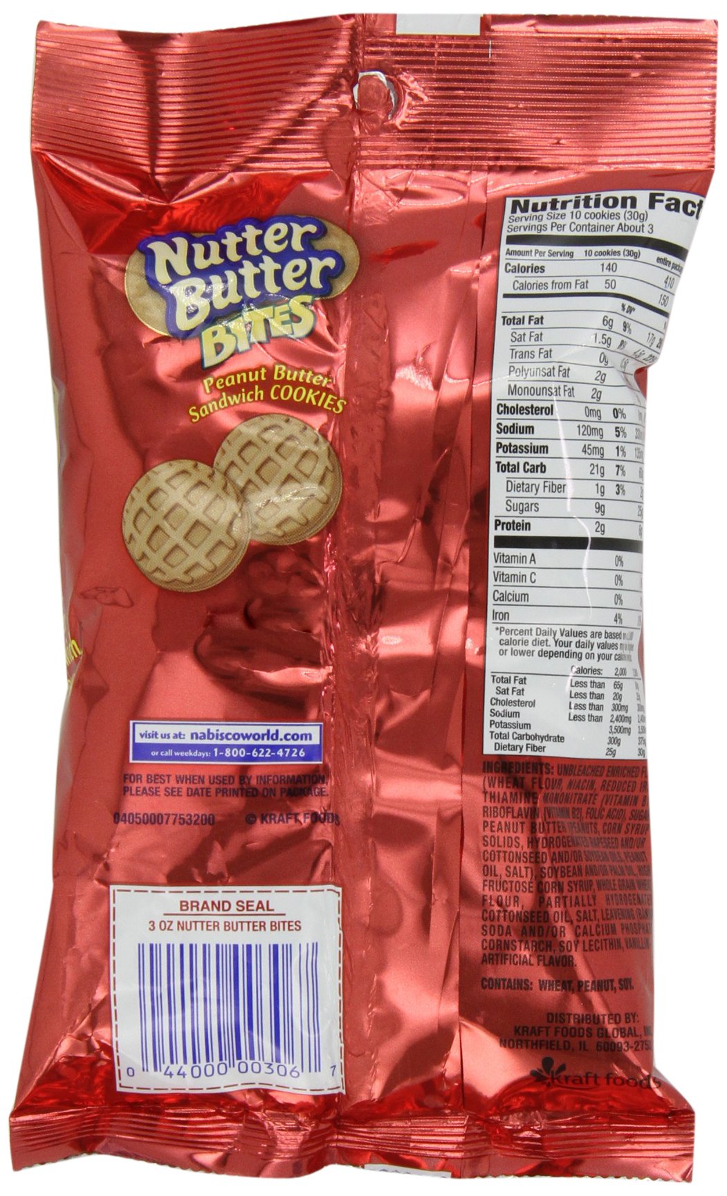 Nabisco Nutter Butter Bites, 3-Ounces (Pack Of 12) 3