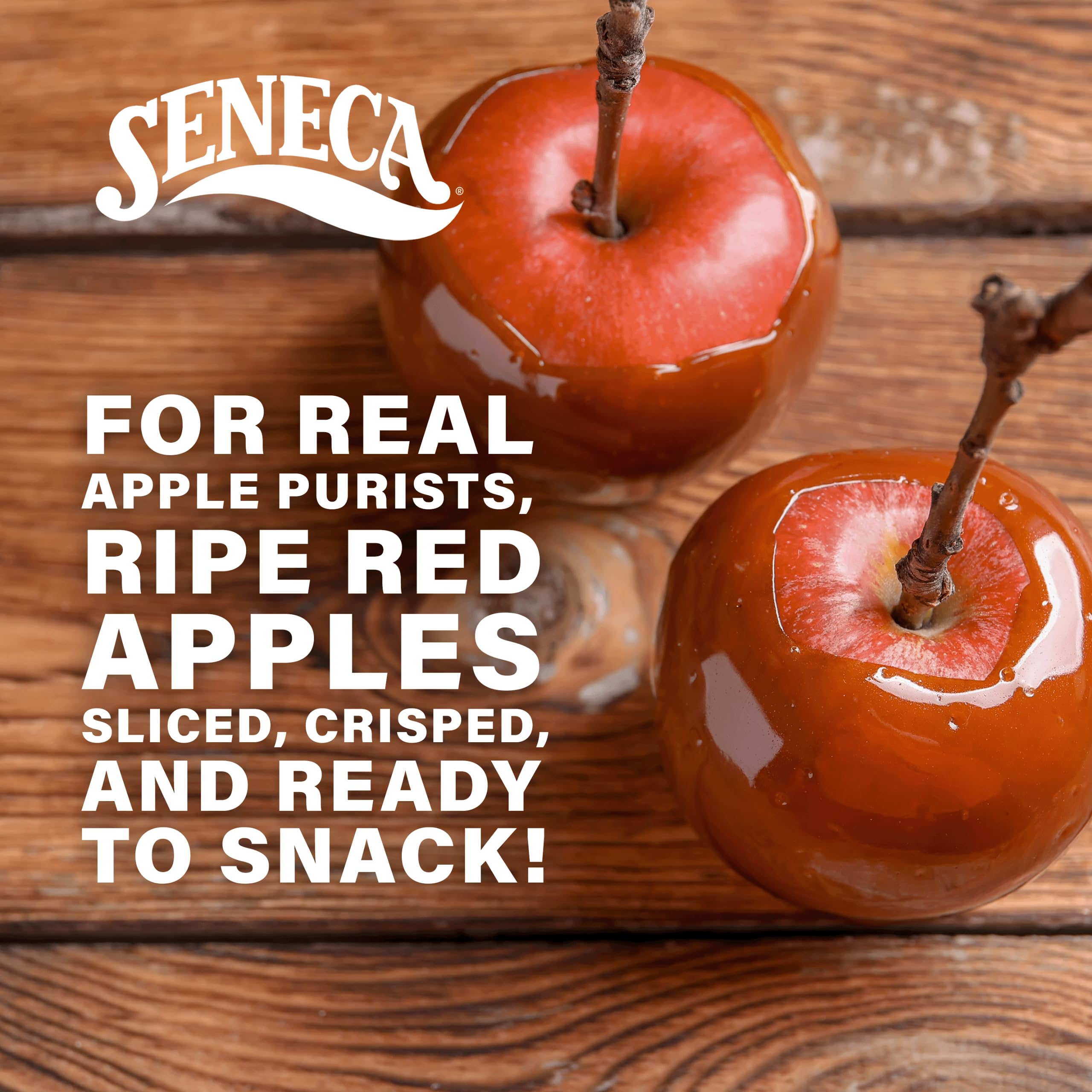 Seneca Caramel Apple Chips | Made from Fresh Apples | 100% Red Delicious Crisped Apples, 12 Bags 3