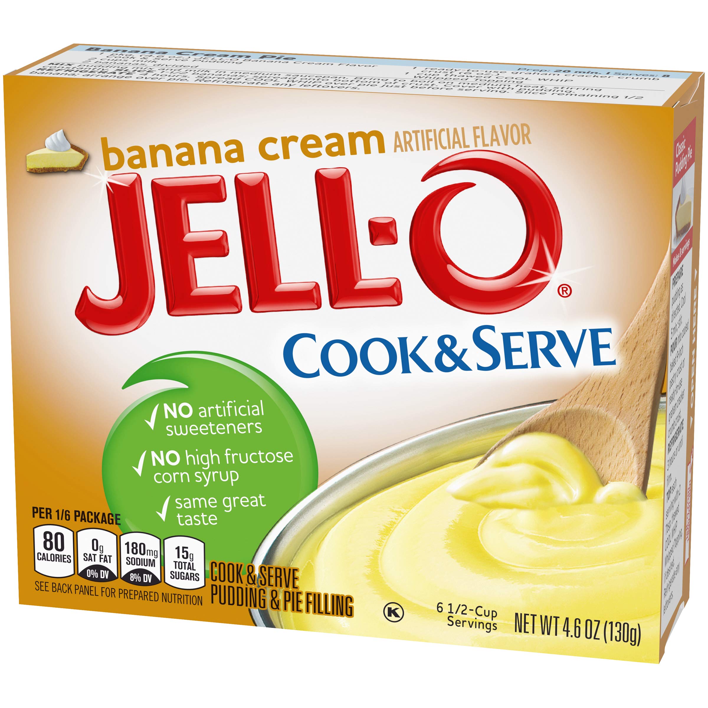 Jell-O Cook & Serve Banana Cream Pudding & Pie Filling Mix (24 ct Pack, 4.6 oz Boxes) 6