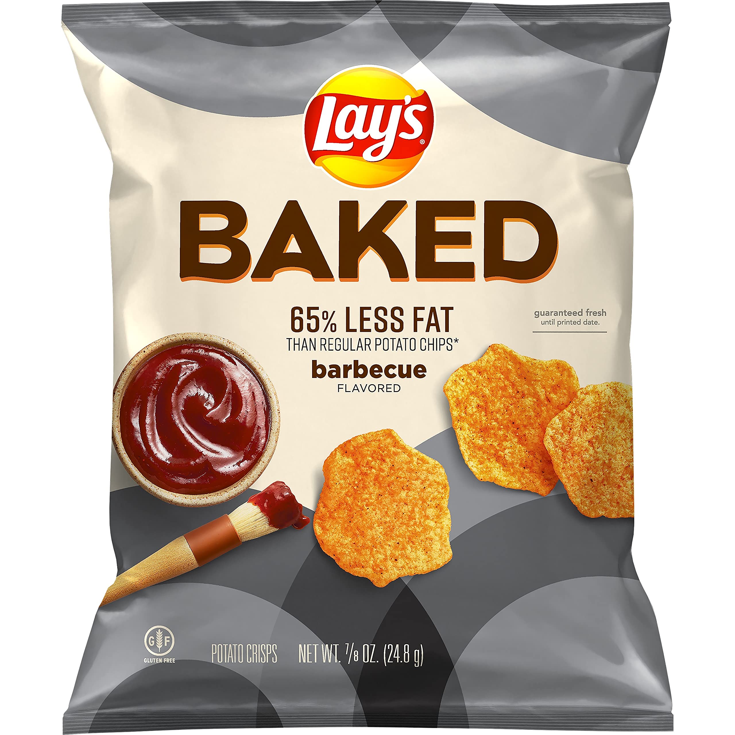 Baked Lay's Barbecue Potato Chips, .875 Oz, 15 Pack