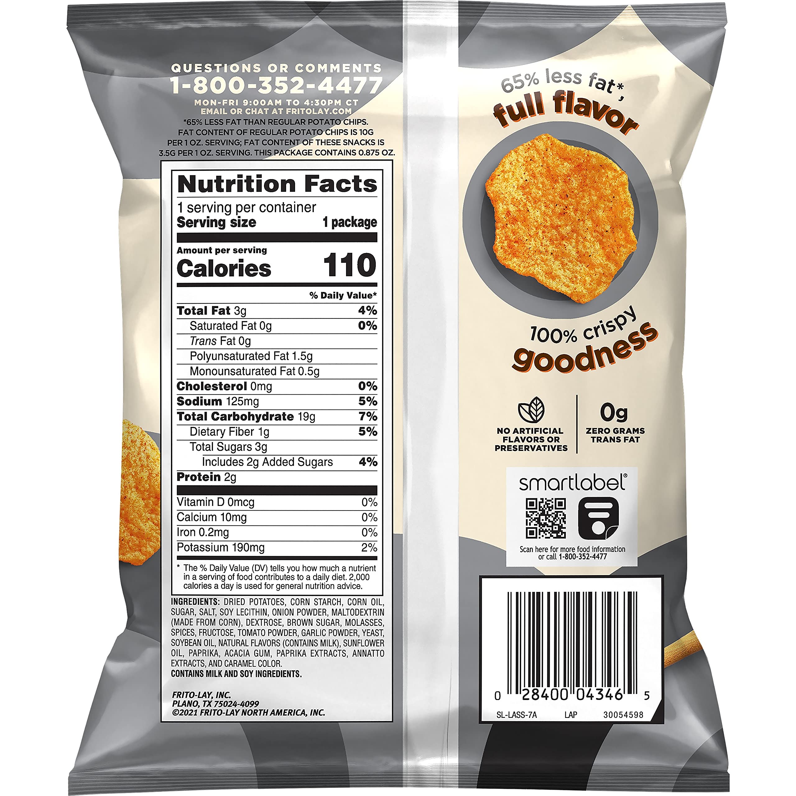 Baked Lay's Barbecue Potato Chips, .875 Oz, 15 Pack 2