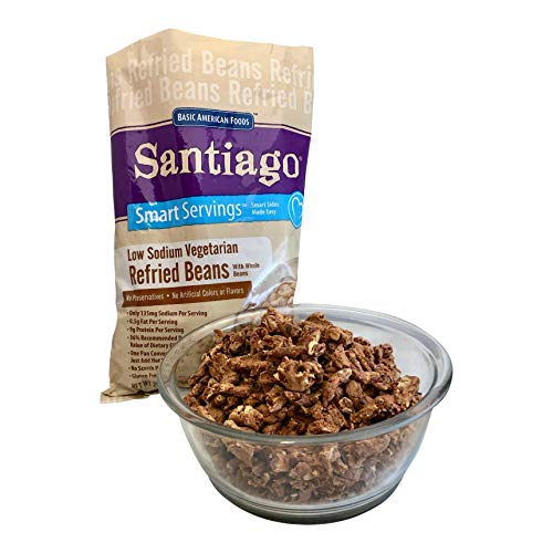 Santiago Low Sodium Dehydrated Vegetarian Refried Beans with Whole Beans, 1.64 Pound Bag 4