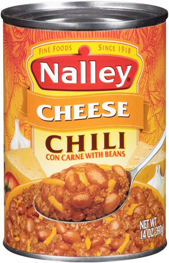Nalley Cheese Chili Con Carne with Beans, 14-ounce Cans (Pack of 12)