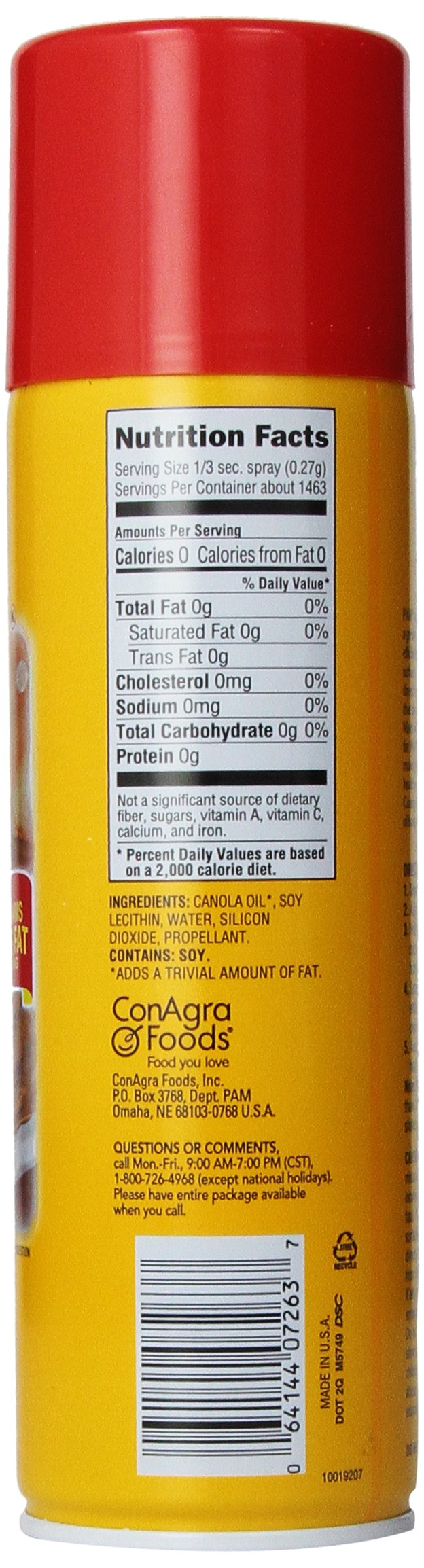 Pam High Yield Canola Pan Spray, 17 Ounce (Pack of 6) 4