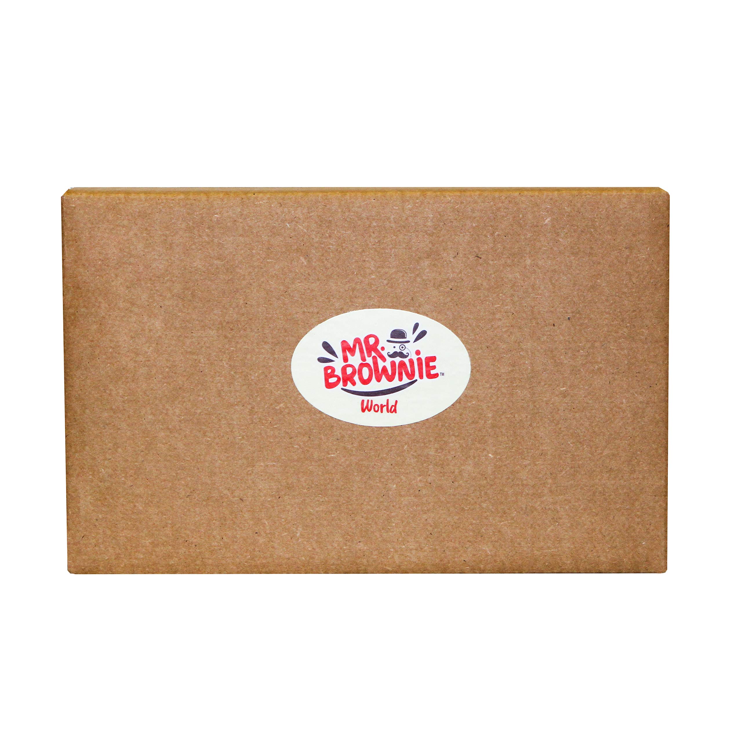 Mr. Brownie Chocolate Brownies - 4 Bags x 8 Individually Wrapped Fudge Brownie Bites with Real Belgian Chocolate Bits 3