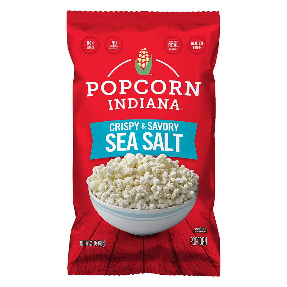 Popcorn Indiana Sea Salt Popcorn - Family Count (12 Count - 4.75 Oz Each)