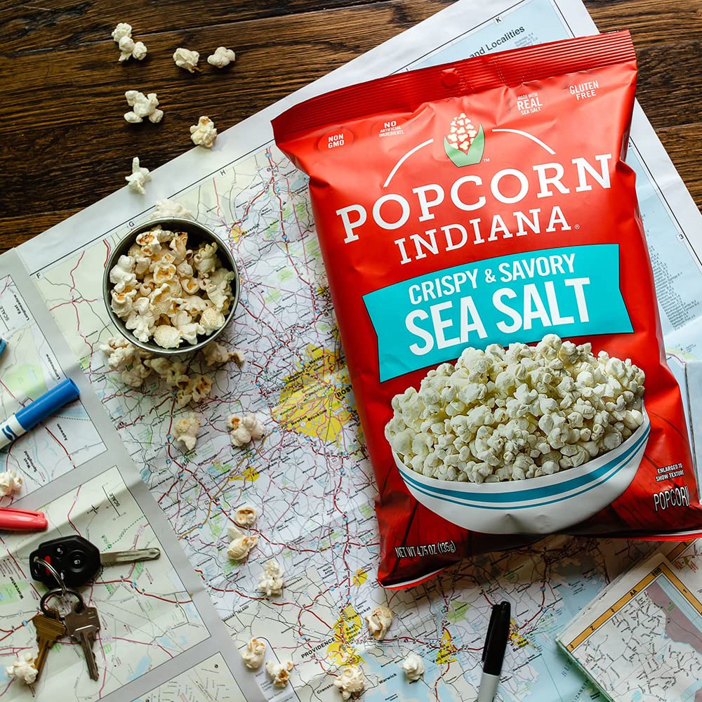 Popcorn Indiana Sea Salt Popcorn - Family Count (12 Count - 4.75 Oz Each) 4