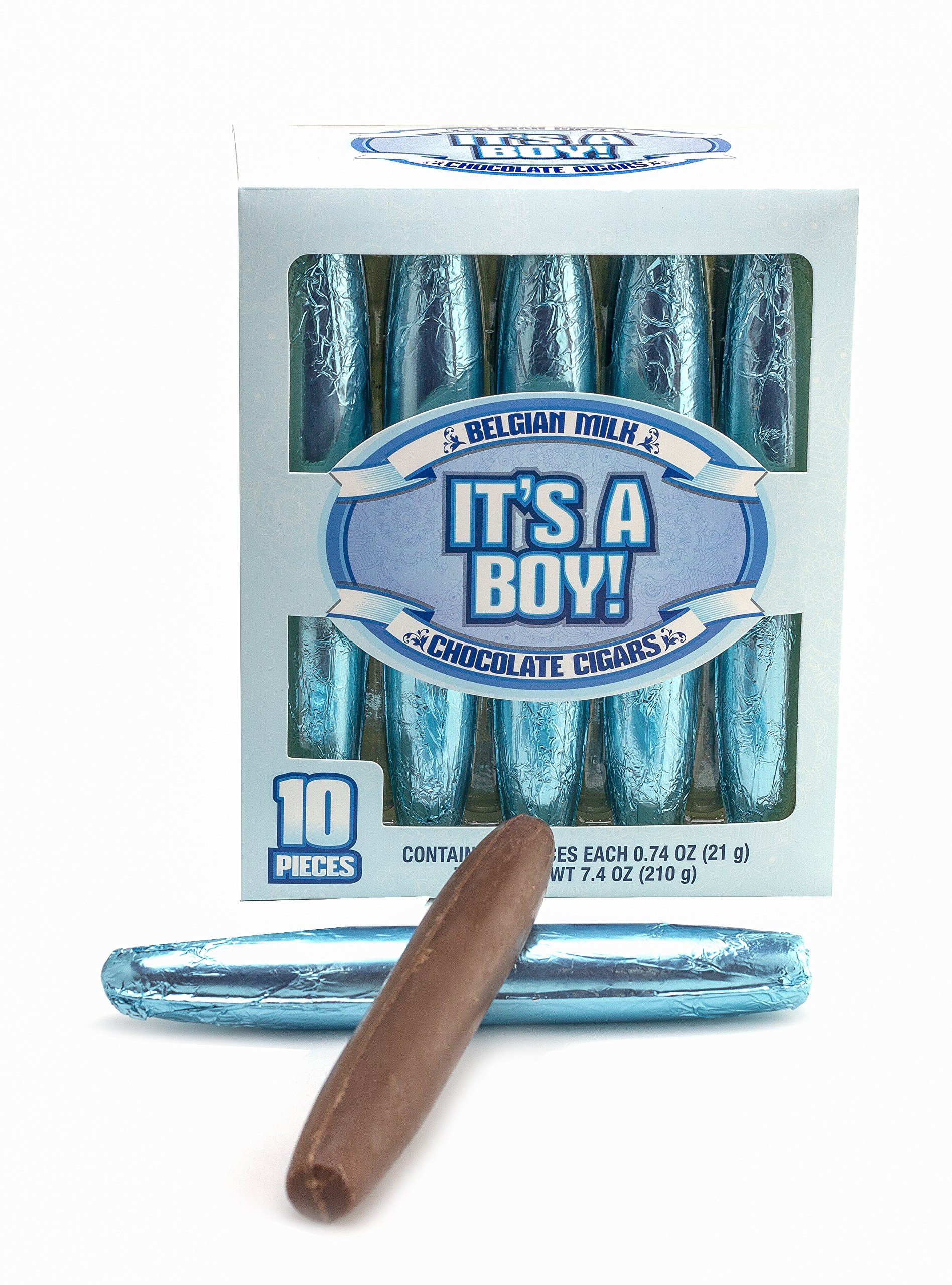 It's A Boy Chocolate Celebratory Sticks 10 Count Box Belgian Milk Chocolate 3