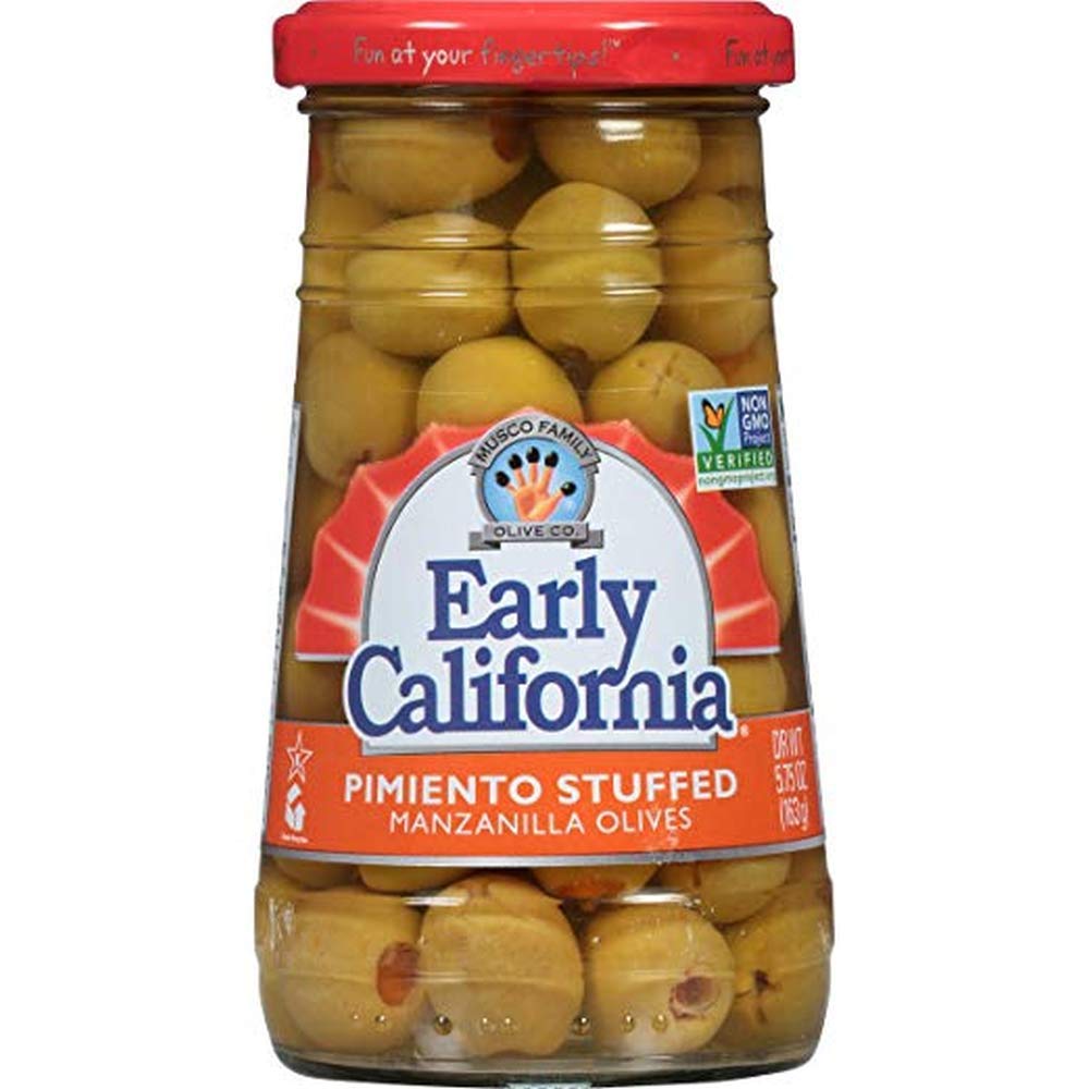 EARLY CALIFORNIA Discontinued by Manufacturer, Pimiento Stuffed, Manzanilla Olives, 5.75 Oz, 6.2 Count 2