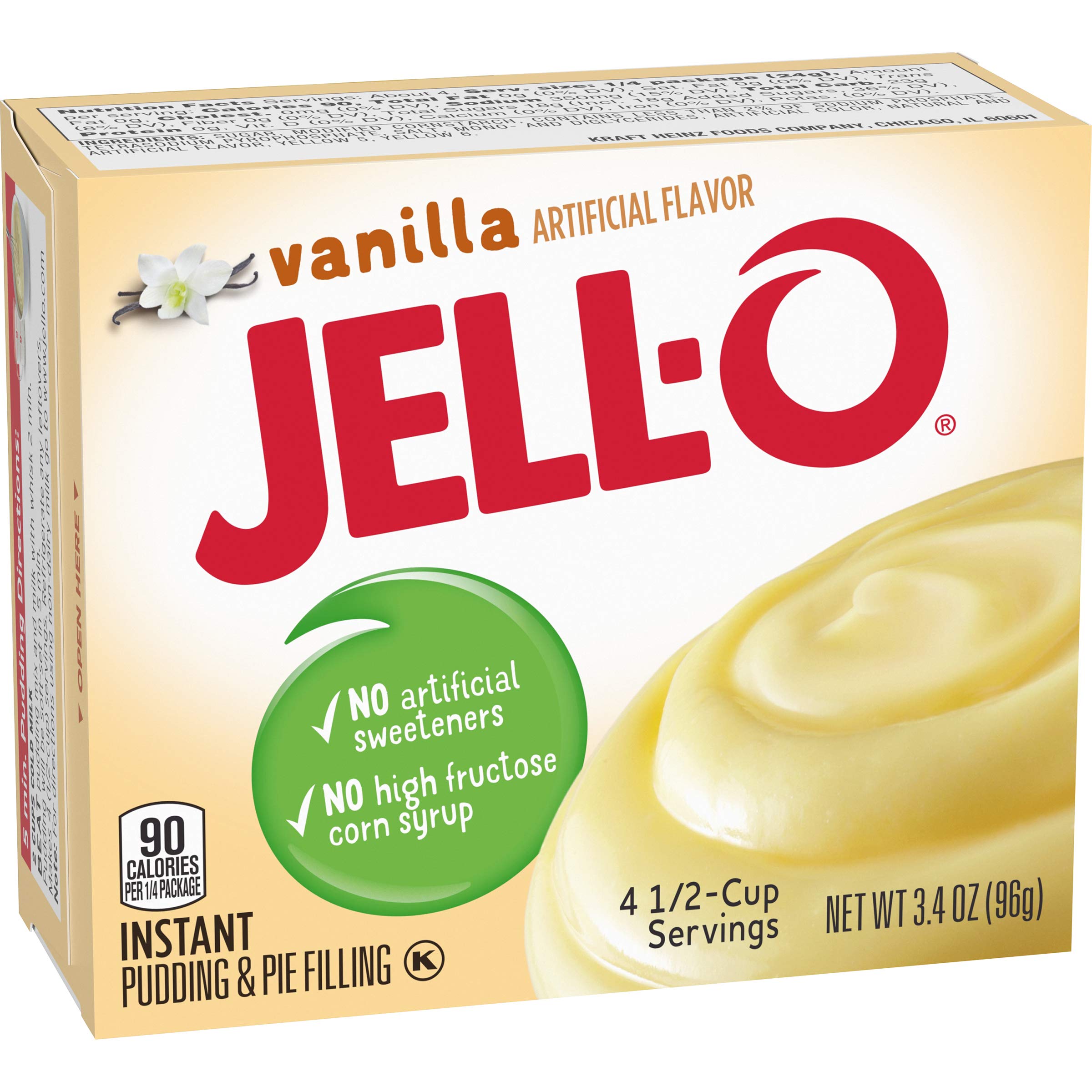 Jell-O Vanilla Instant Pudding & Pie Filling Mix (24 ct Pack, 3.4 oz Boxes) 4