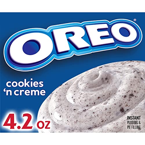 Jell-O Oreo Cookies 'n Creme Instant Pudding & Pie Filling Mix (24 ct Pack, 4.2 oz Boxes)