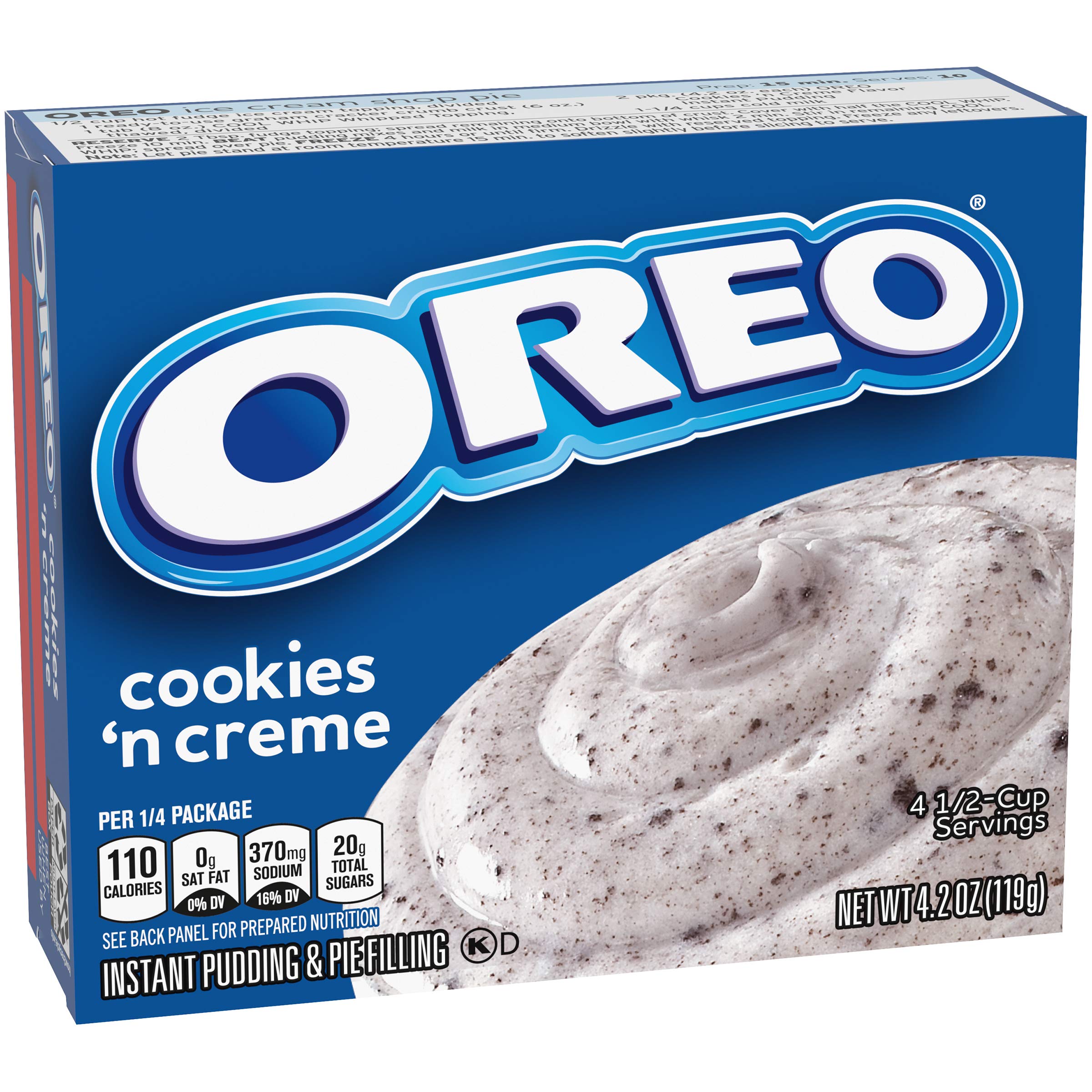 Jell-O Oreo Cookies 'n Creme Instant Pudding & Pie Filling Mix (24 ct Pack, 4.2 oz Boxes) 4