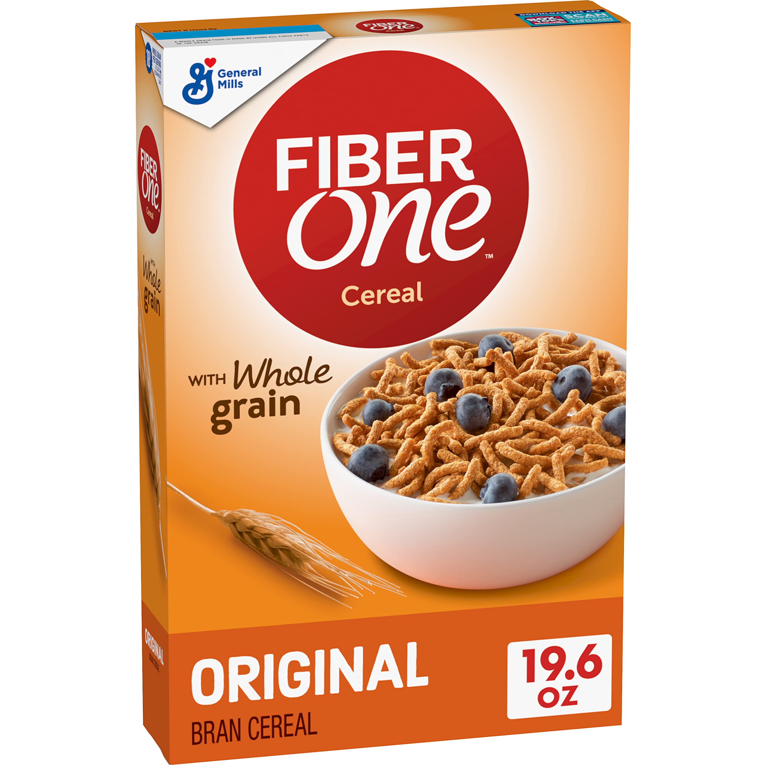 Fiber One Breakfast Cereal, Original Bran, 19.6 oz (Pack of 6) 2