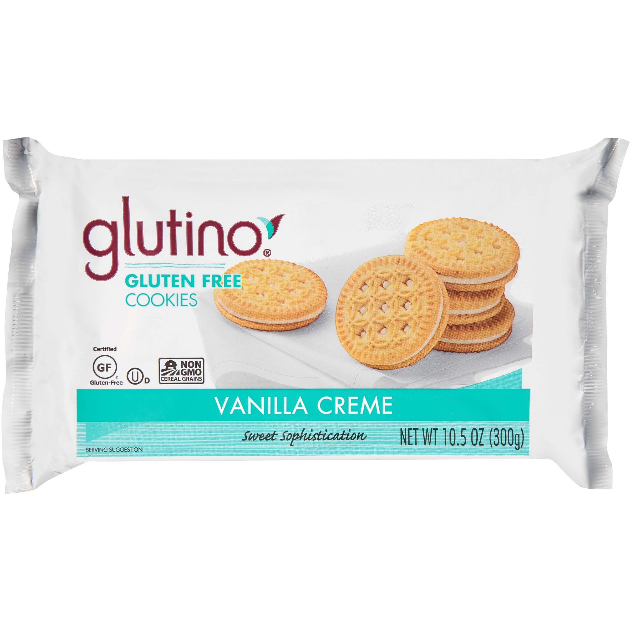 Glutino Vanilla Creme Cookies, Gluten Free, 10.5 Ounces (Pack Of 12) 2