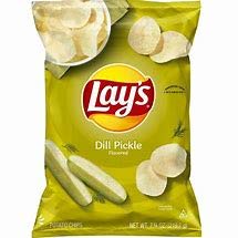 LAY'S� Dill Pickle Flavored Potato Chips.1.5 ounce, (64 per pack)