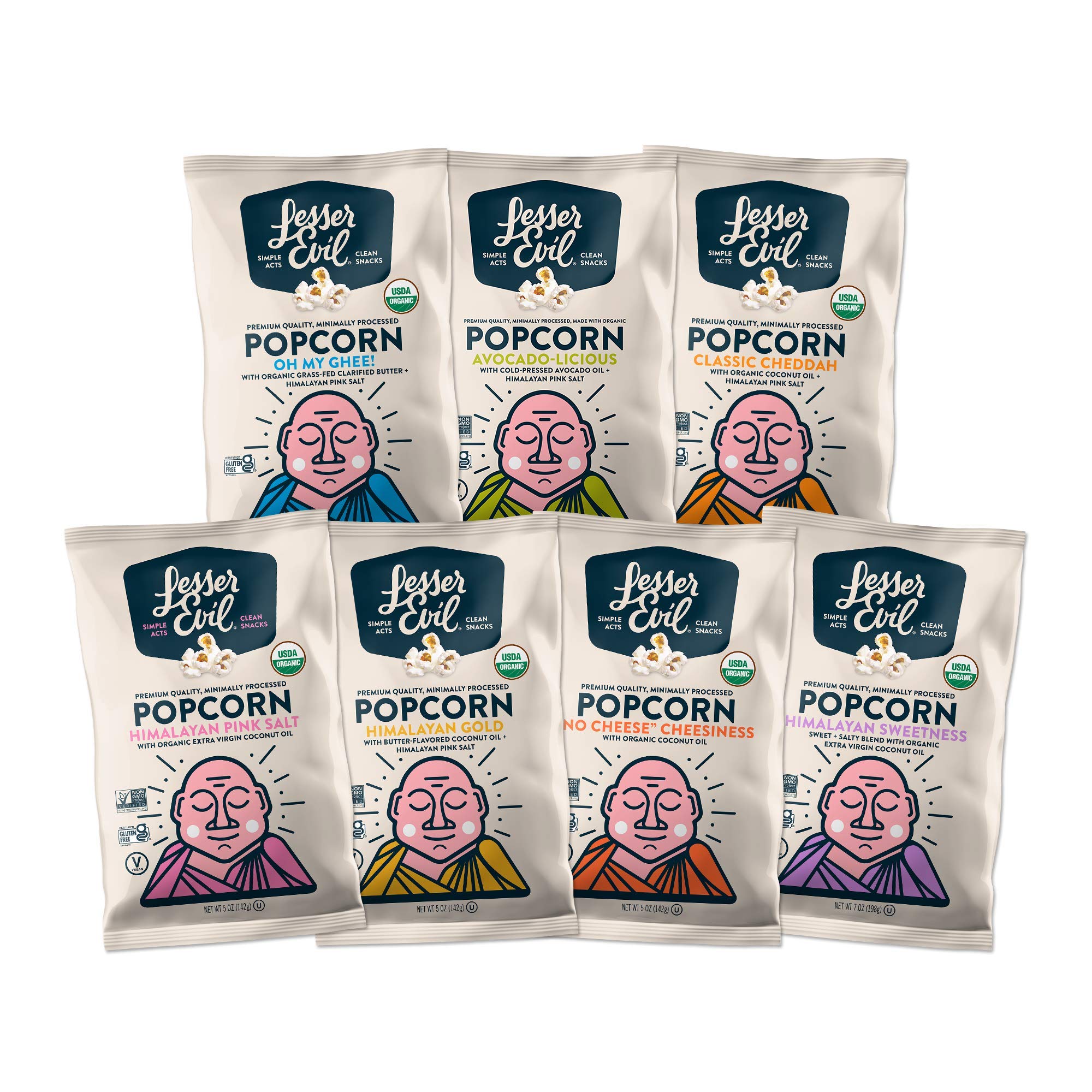 LesserEvil Oh My Ghee! Organic Popcorn, No Artificial Ingredients, Coconut Oil, Pack of 12, 5 oz Bags 4