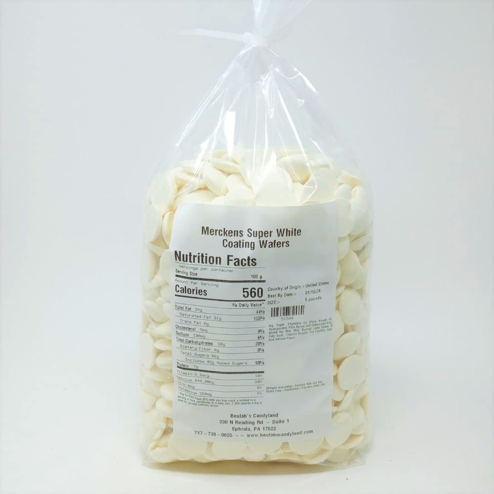Merckens Coating Wafers Melting Wafers Super White 5 pounds 4