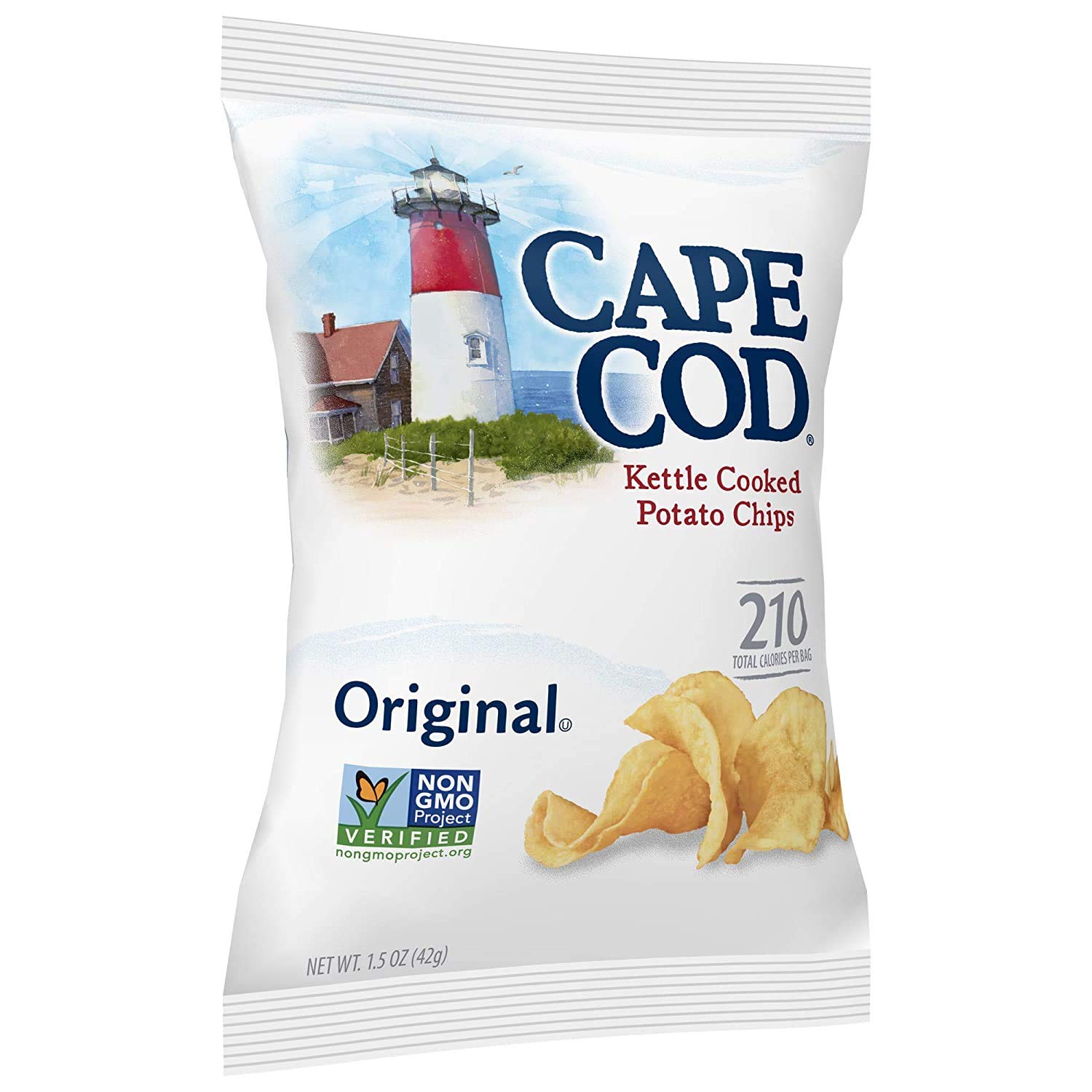 Cape Cod Potato Chips, Original Kettle Cooked, Single-Serve 1.5 Ounce (24-Pack) 3