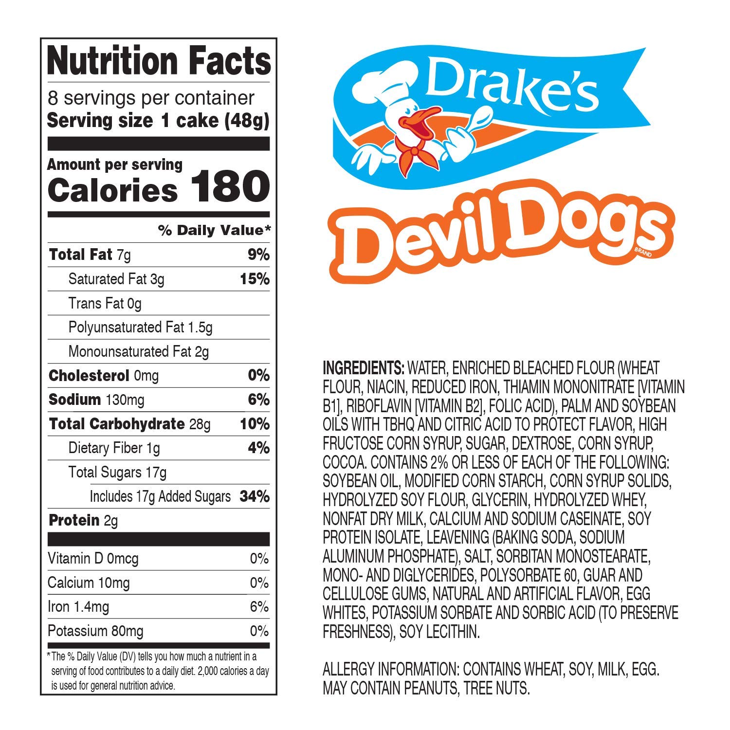 Drake's Devil Dogs, Creme Filled Chocolate Cakes (3-Boxes) 3