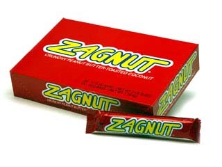 ZAGNUT Crunchy Peanut Butter with Toasted Coconut Candy Bars, 1.51 oz (18 Count)