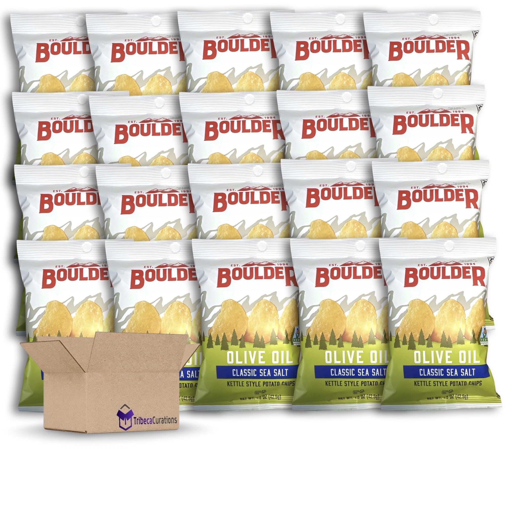 Olive Oil Potato Chips from Boulder Value   |  20 Bags (Olive Oil)