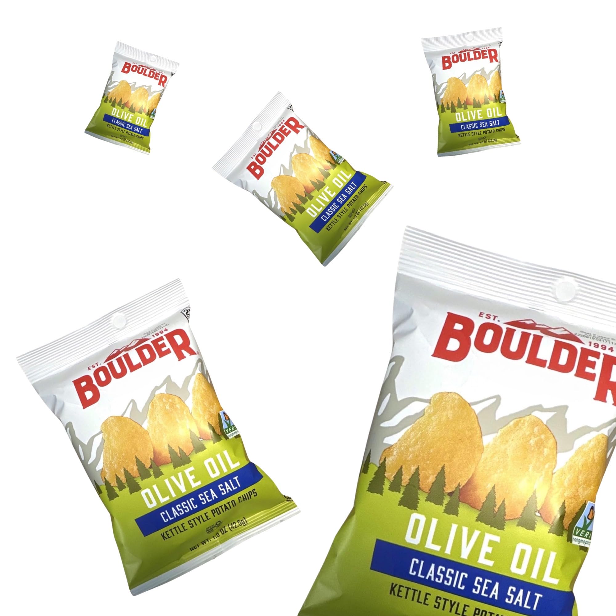 Olive Oil Potato Chips from Boulder Value   |  20 Bags (Olive Oil) 4