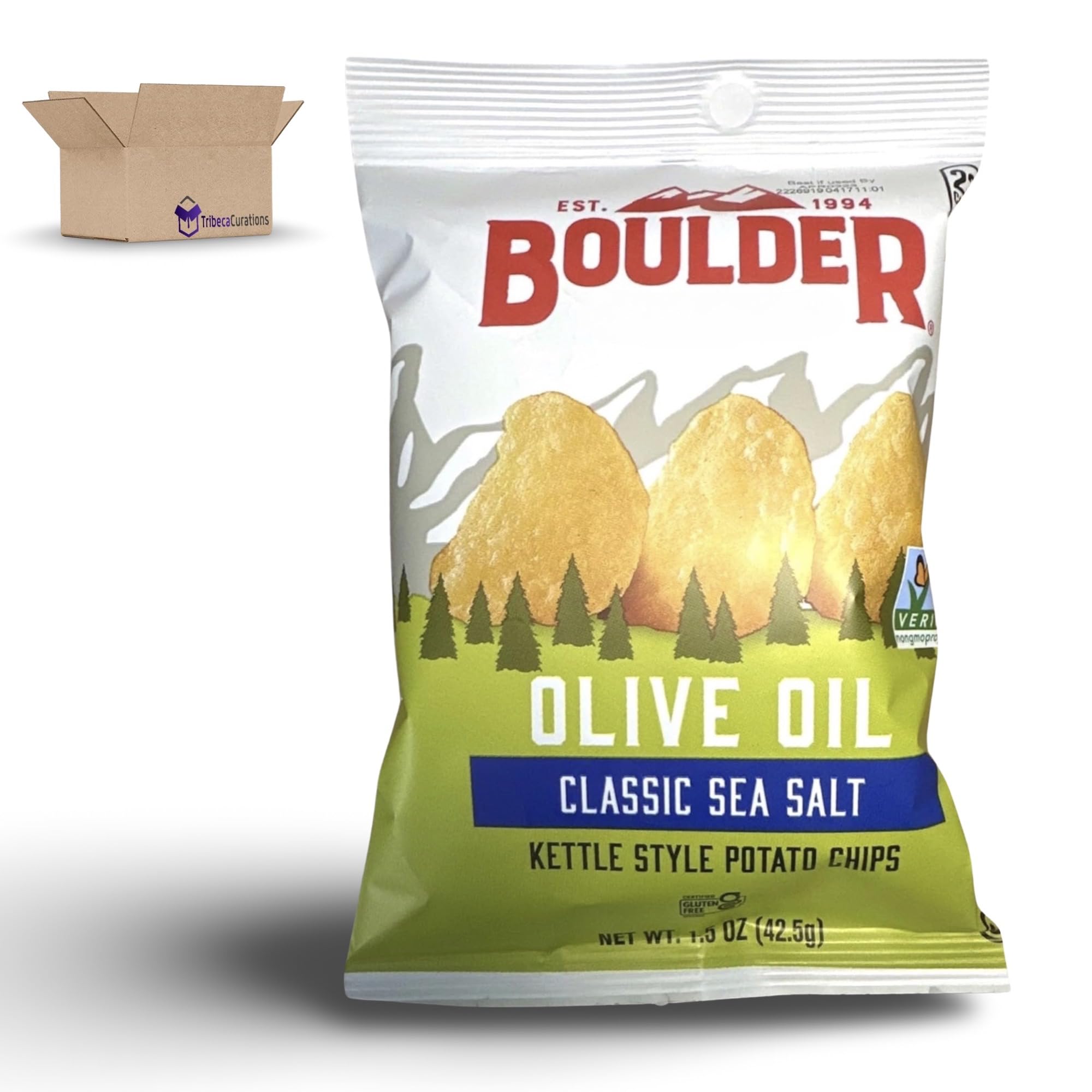 Olive Oil Potato Chips from Boulder Value   |  20 Bags (Olive Oil) 6
