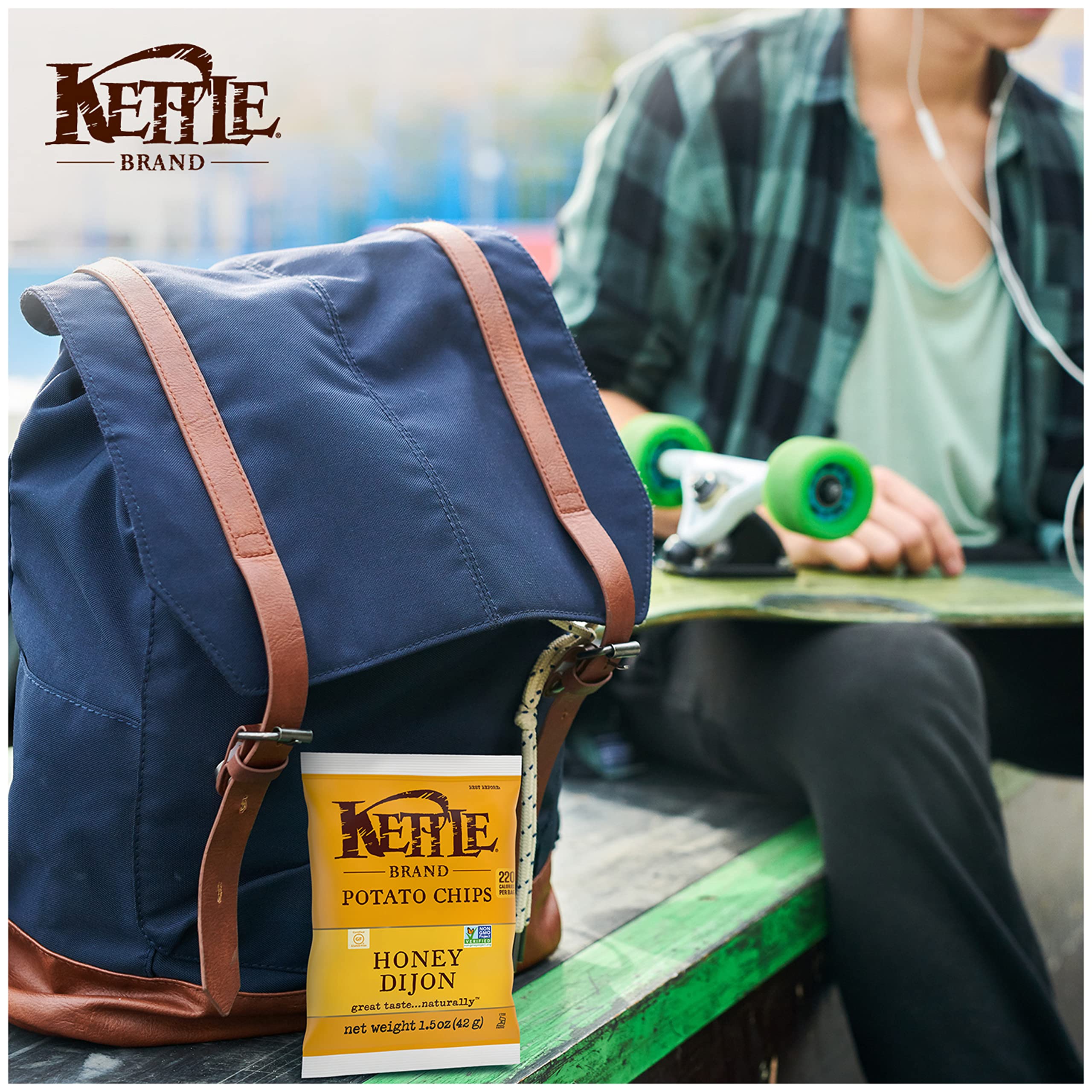 Kettle Brand Potato Chips, Honey Dijon Kettle Chips, Snack Bag, 1.5 Ounce (Pack of 24) 6